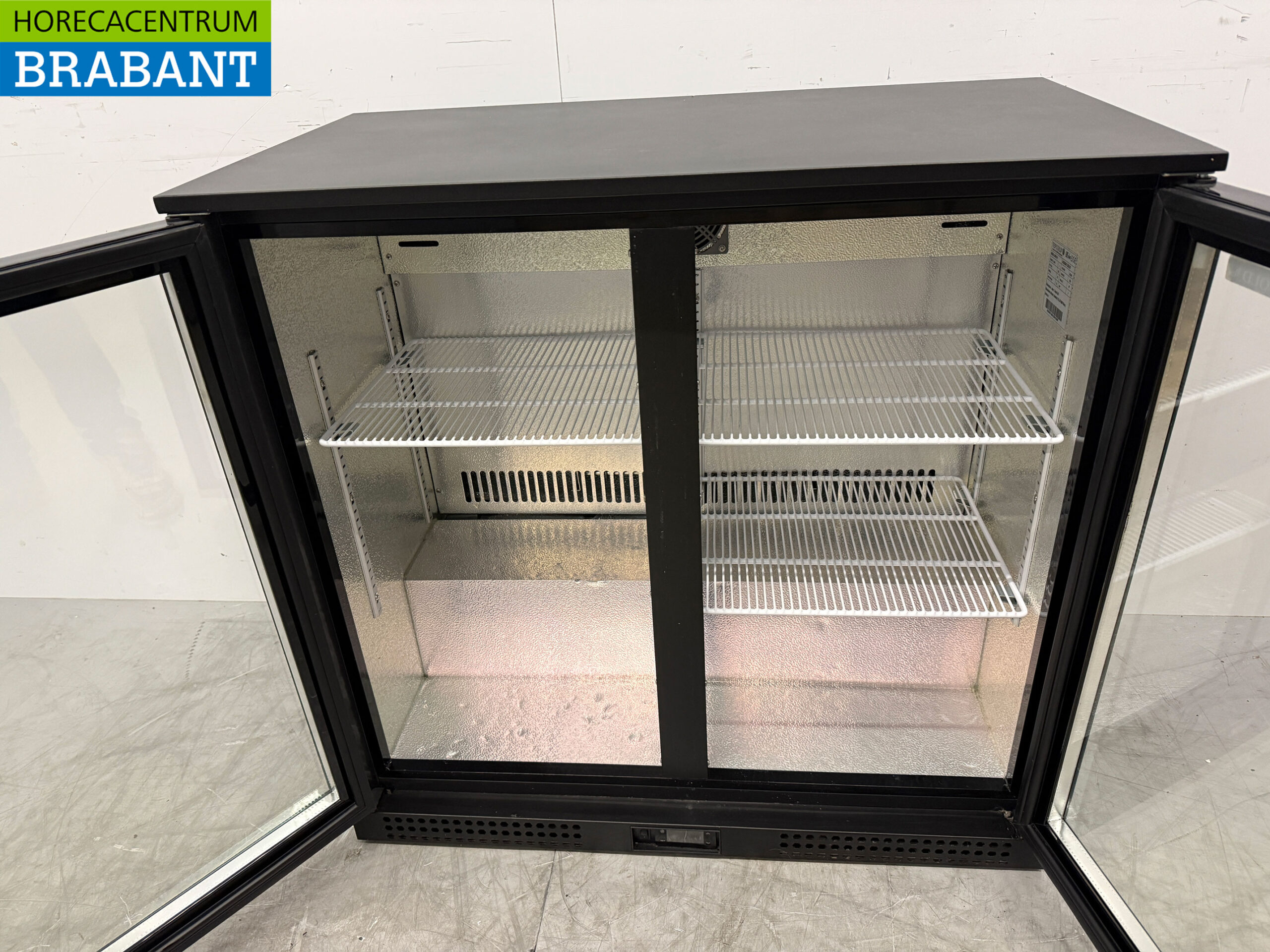 Tefcold Glacière de bar 2 portes pliantes en verre 90 cm 230V Horeca – Image 4