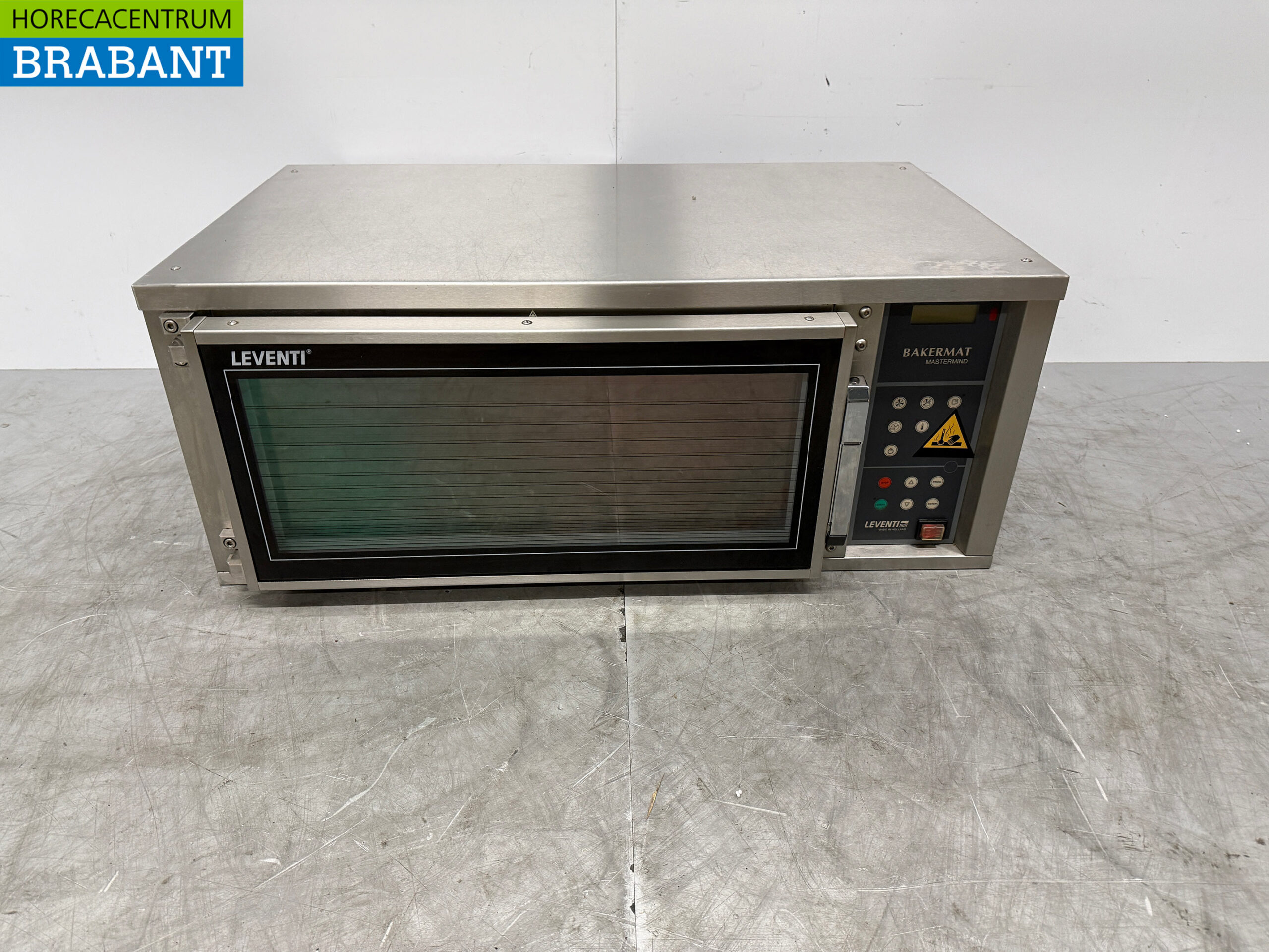 Acier inoxydable Leventi Four à air chaud avec injection d'humidité 2 x 60/40 cm 230V Horeca