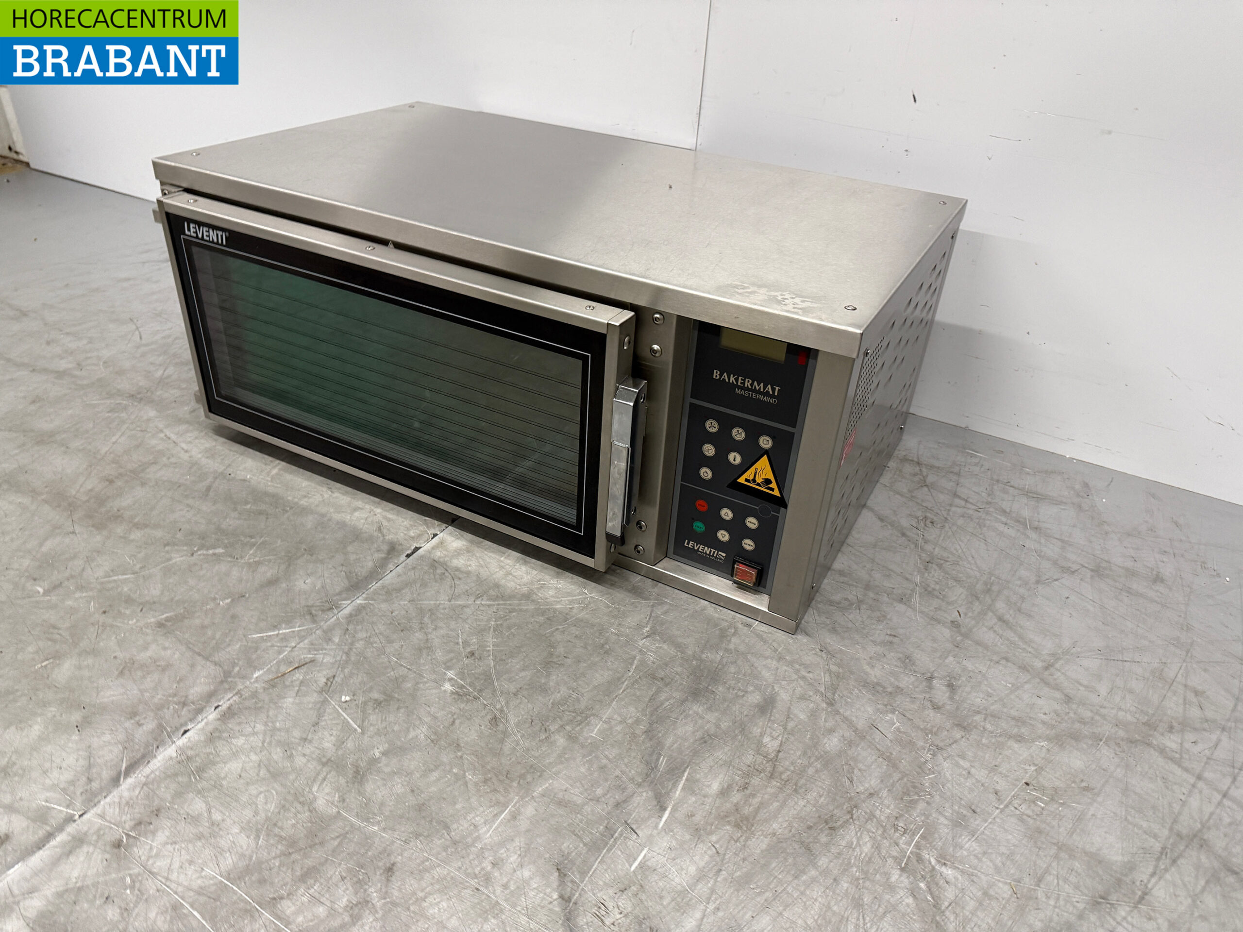 Acier inoxydable Leventi Four à air chaud avec injection d'humidité 2 x 60/40 cm 230V Horeca – Image 2