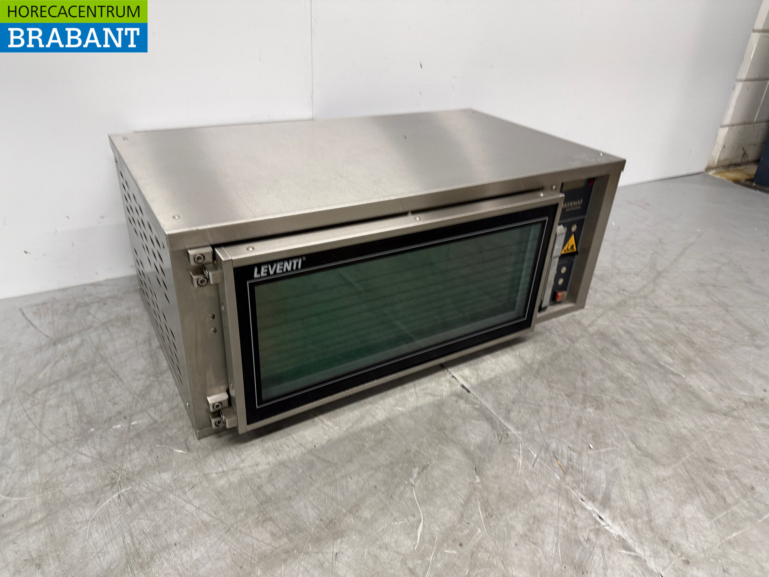 Acier inoxydable Leventi Four à air chaud avec injection d'humidité 2 x 60/40 cm 230V Horeca – Image 3