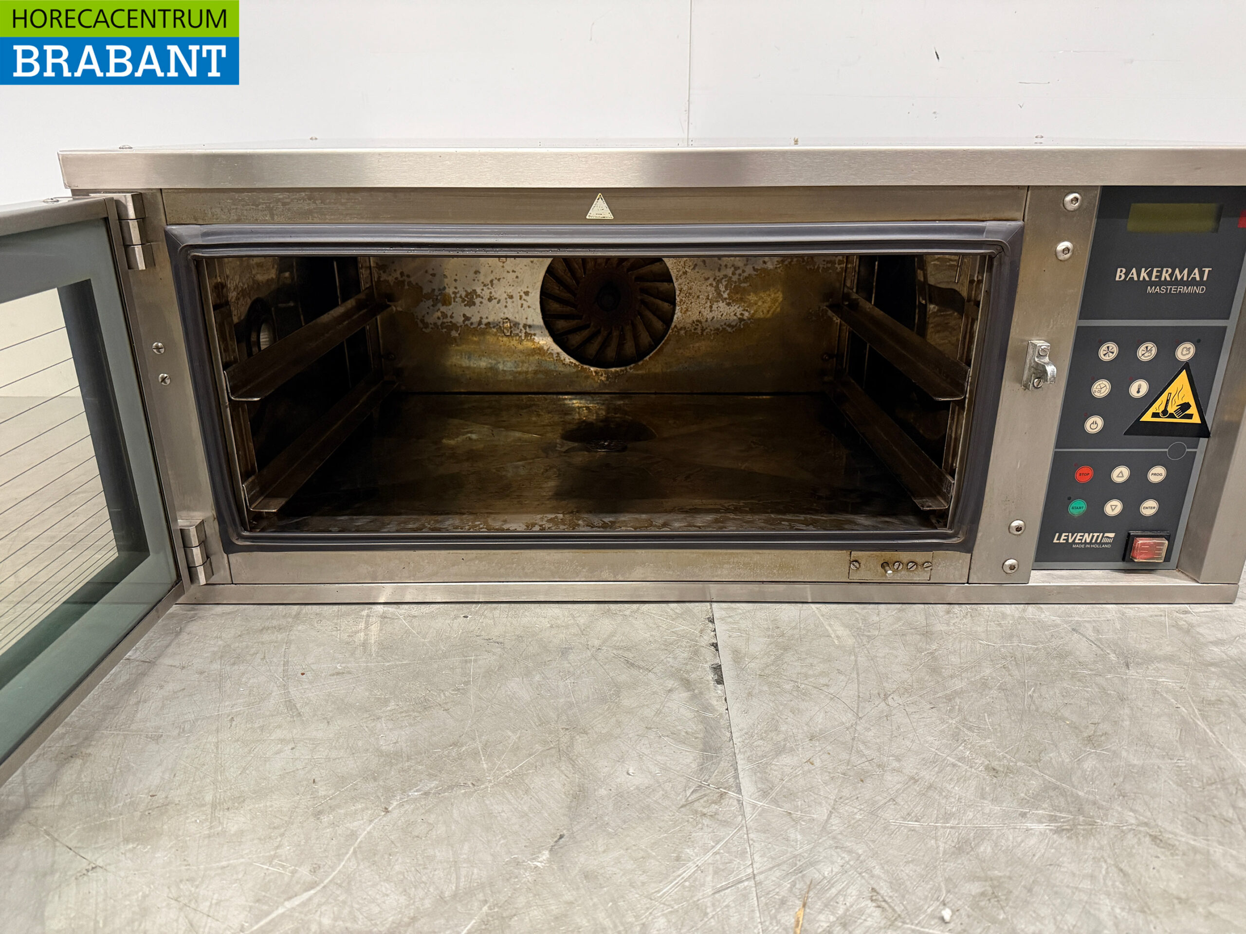 Acier inoxydable Leventi Four à air chaud avec injection d'humidité 2 x 60/40 cm 230V Horeca – Image 4