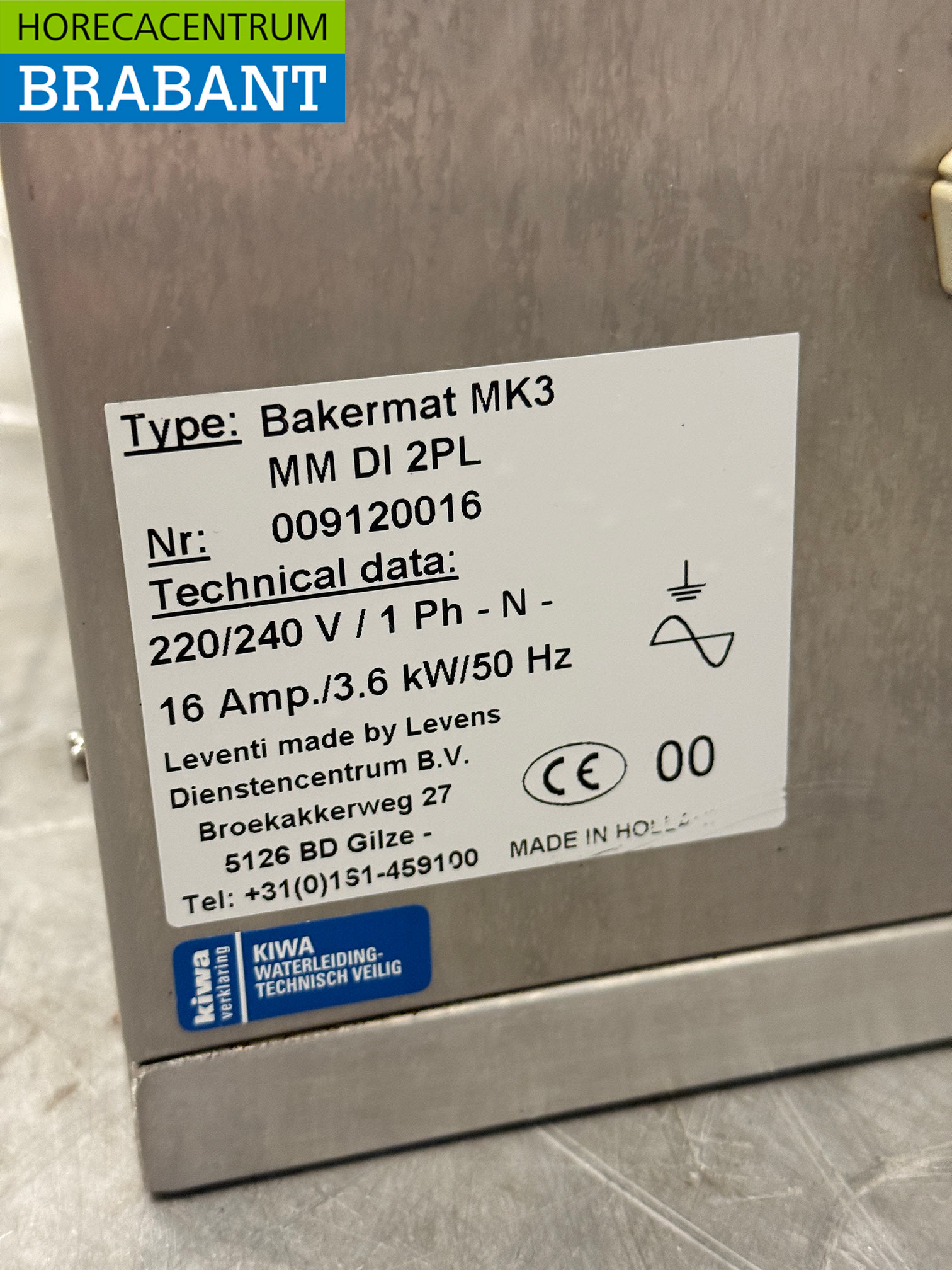 Acier inoxydable Leventi Four à air chaud avec injection d'humidité 2 x 60/40 cm 230V Horeca – Image 6