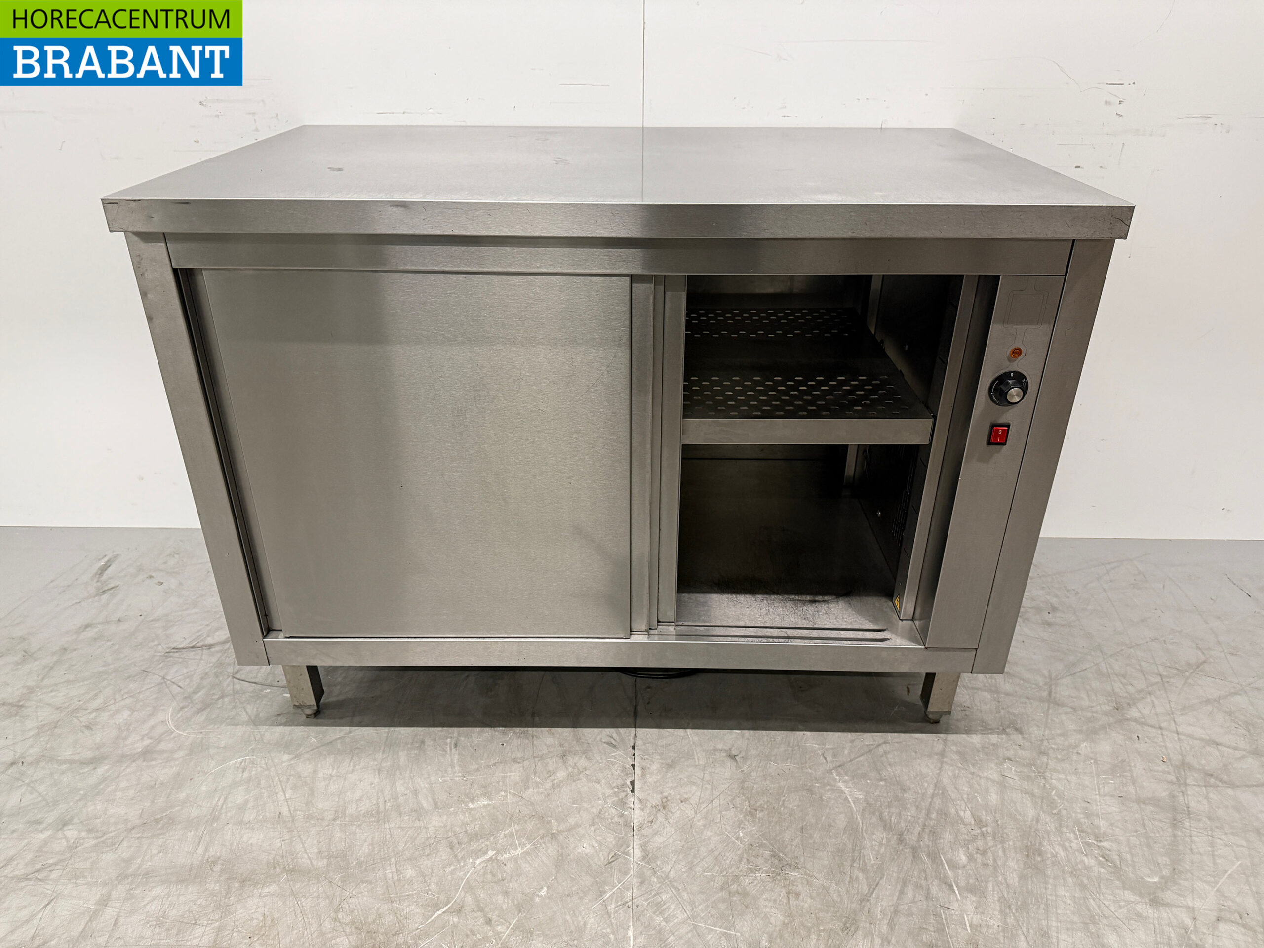 Acier inoxydable Bertrand Armoire chaude 2 portes coulissantes 120 cm 230V Horeca – Image 4