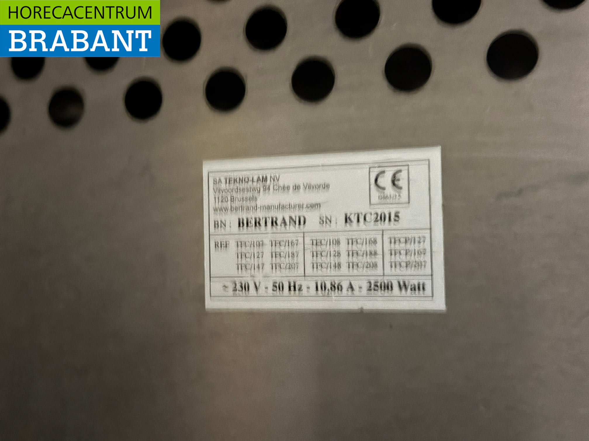 Acier inoxydable Bertrand Armoire chaude 2 portes coulissantes 120 cm 230V Horeca – Image 5