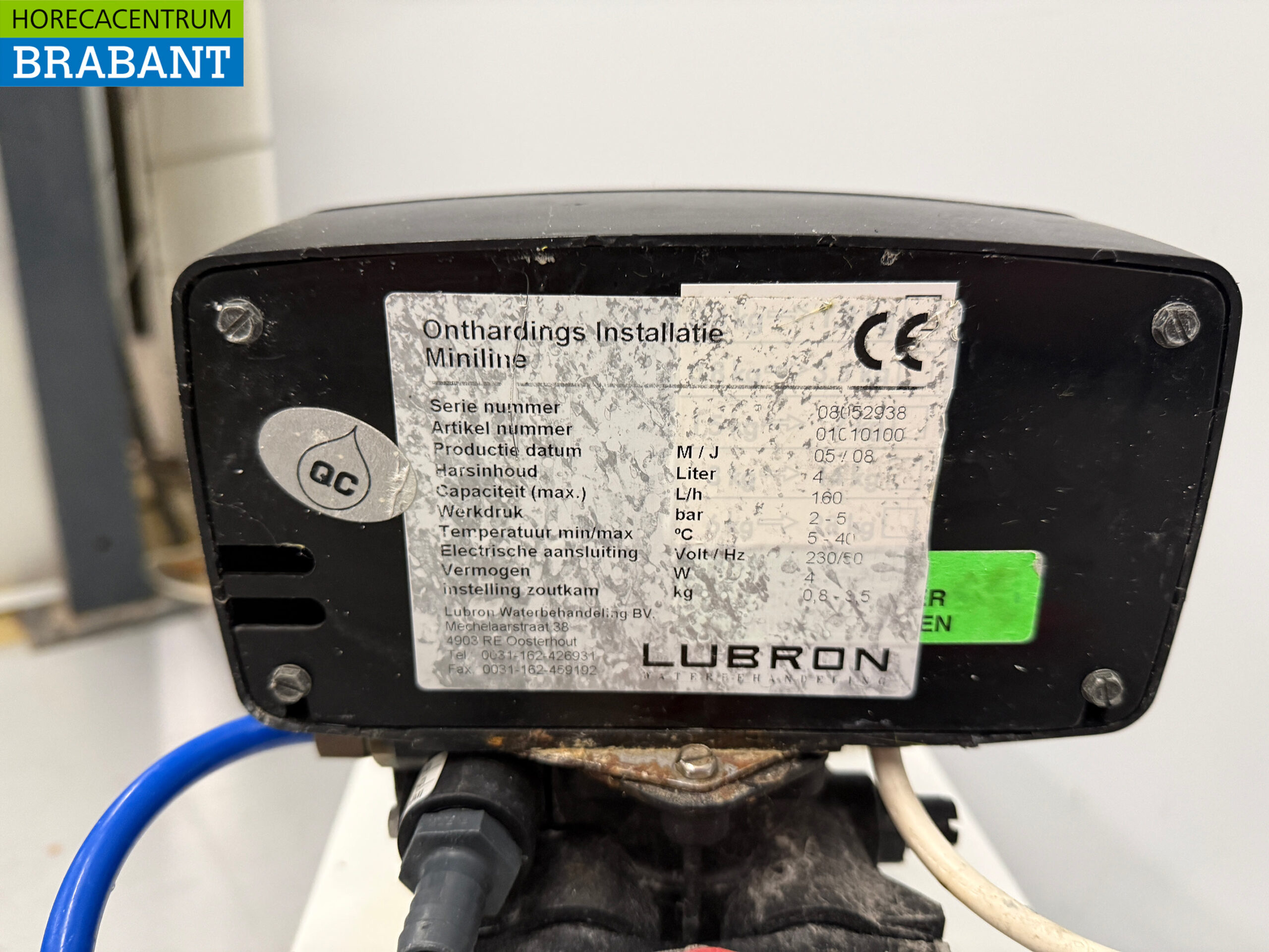 Lubron Miniline Adoucisseur d'eau automatique 160 litres par heure 230V Horeca – Image 5