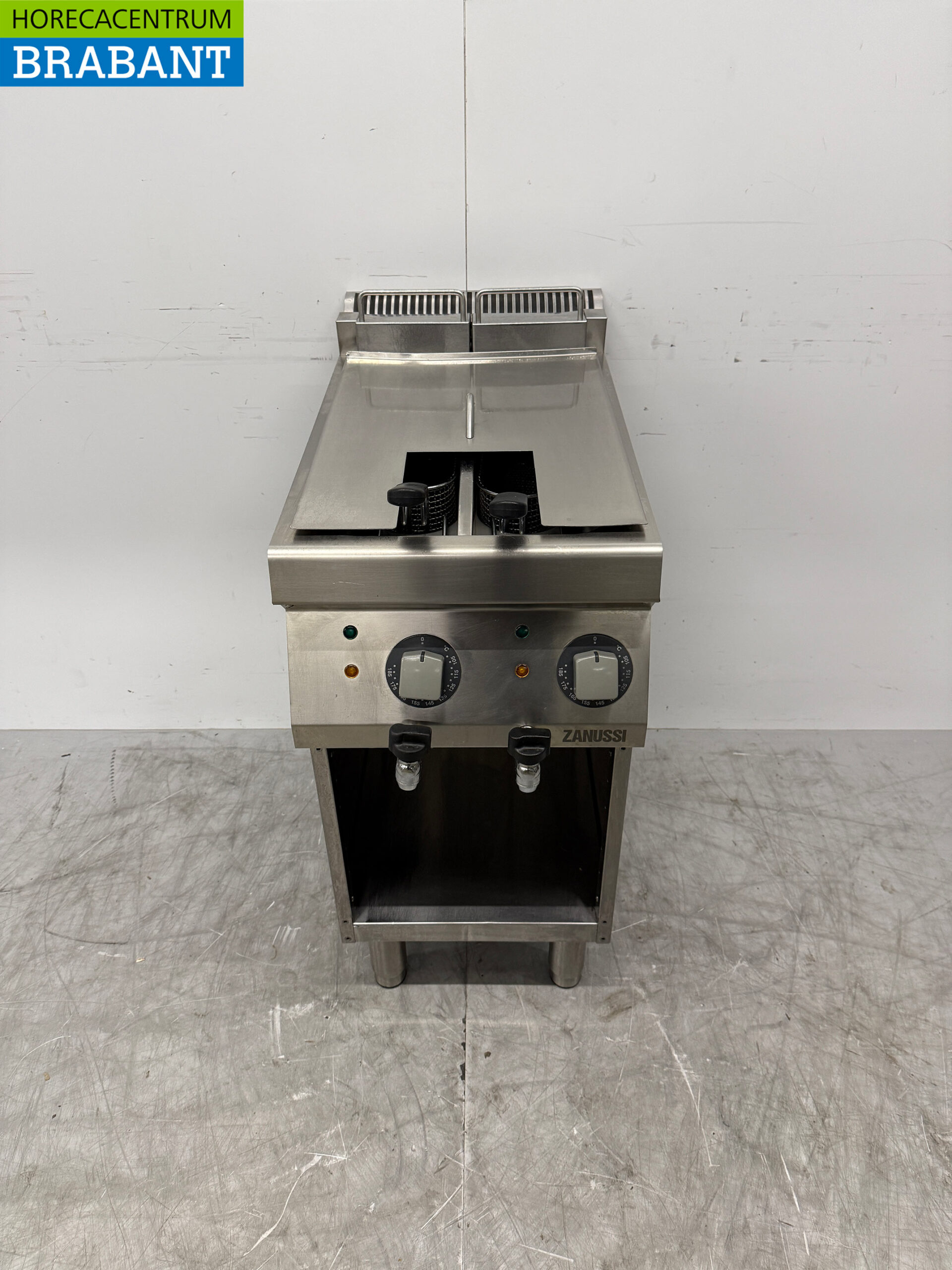 Friteuse double Zanussi en acier inoxydable 2 x 5 litres 400V Horeca