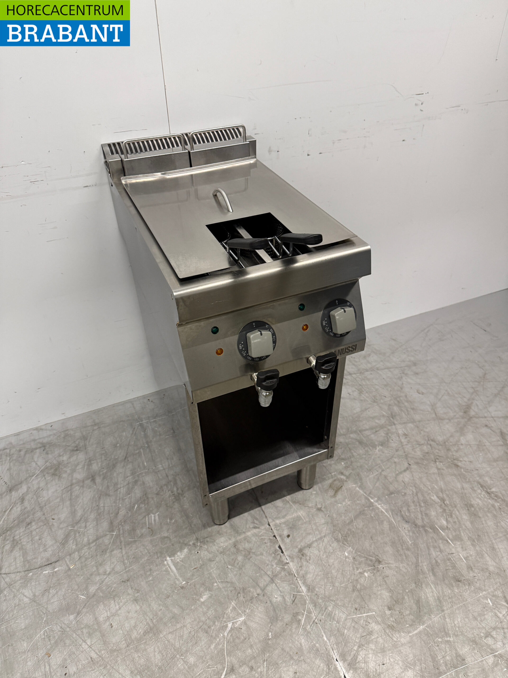 Friteuse double Zanussi en acier inoxydable 2 x 5 litres 400V Horeca – Image 2