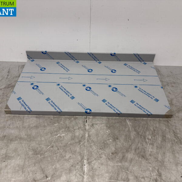 Plan de travail en acier inoxydable avec bord surélevé 134 x 70 cm Horeca