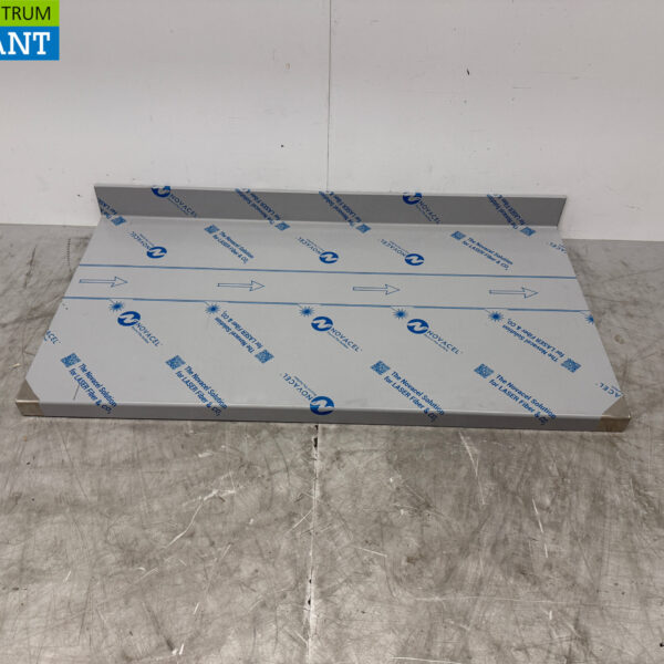 Plan de travail en acier inoxydable avec bord surélevé 134 x 70 cm Horeca