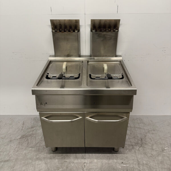 Ata Double Friteuse en acier inoxydable 2x 15 litres GAS Catering