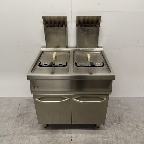 Ata Double Friteuse en acier inoxydable 2x 15 litres GAS Catering