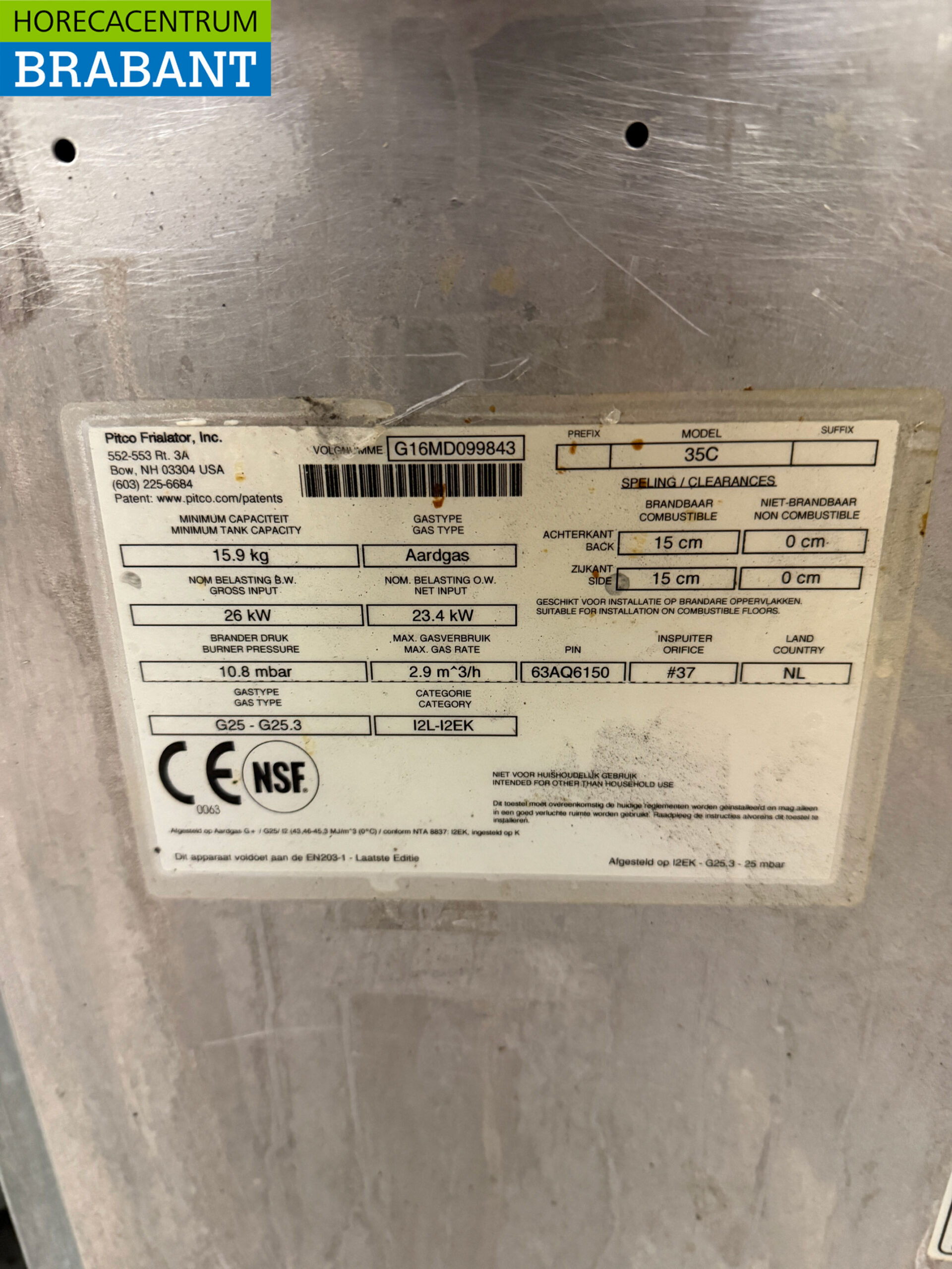 Friteuse Pitco en acier inoxydable 18 litres GAS Restauration – Image 6