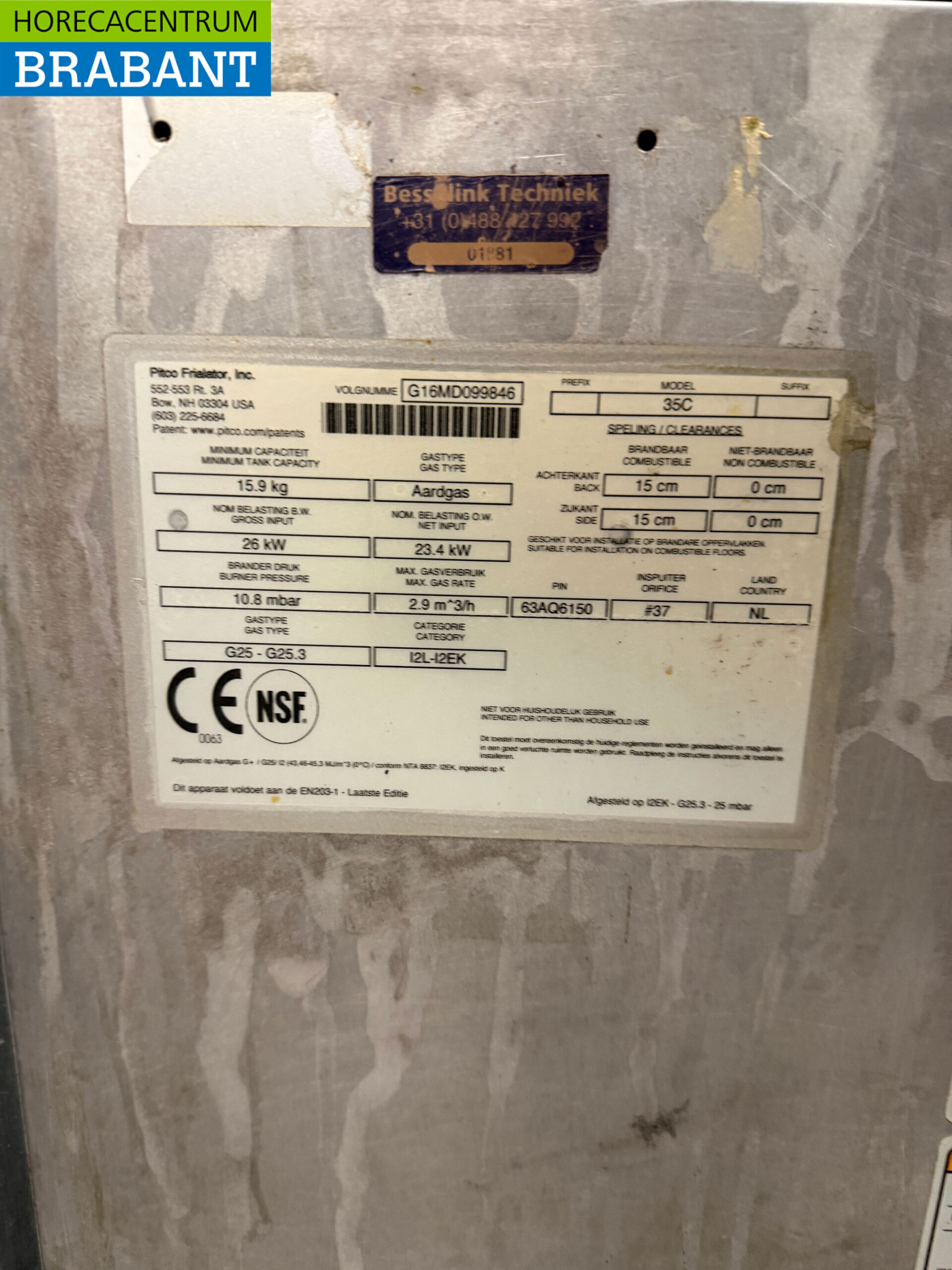 Friteuse Pitco en acier inoxydable 18 litres GAS Restauration – Image 6