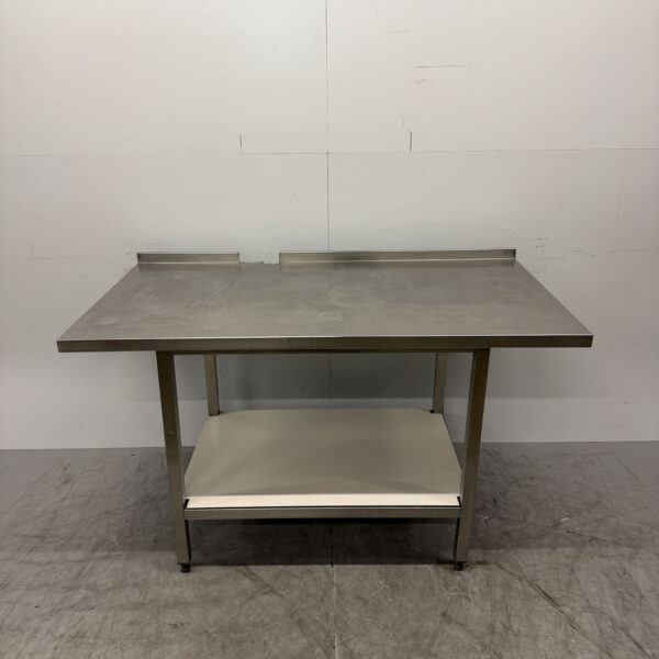 Table de travail en acier inoxydable avec étagère inférieure 150 x 80 x 89 cm Horeca