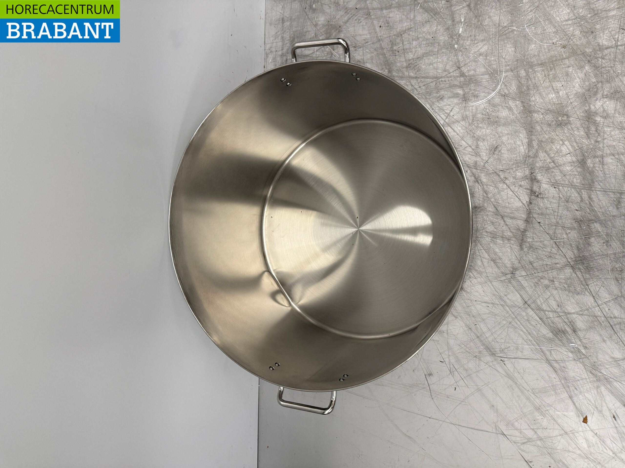 Acier inoxydable Soup Pan Cooking Pan Induction 60 x 40 cm 113 litres Horeca – Image 4