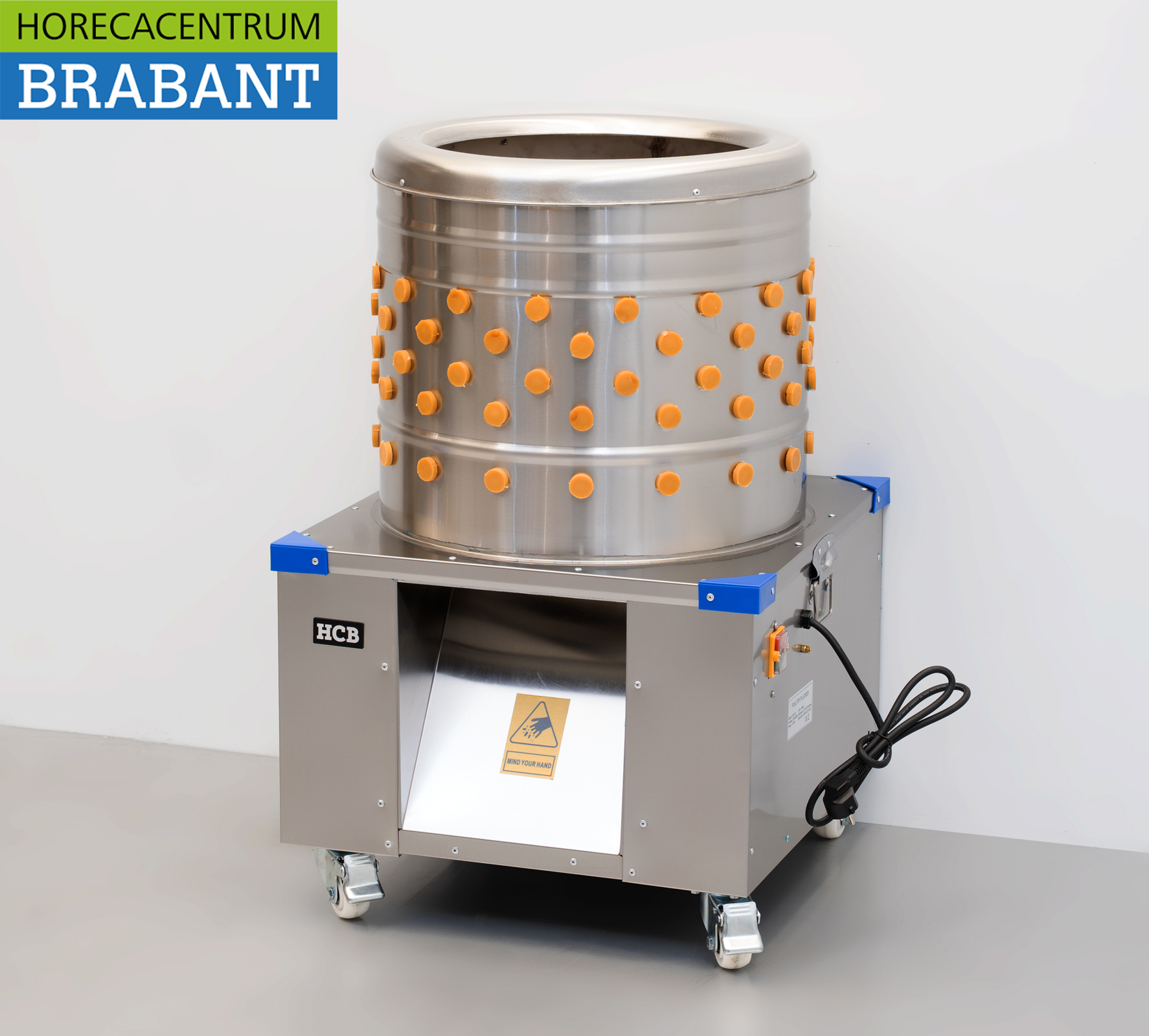 Acier inoxydable Machine mobile à cueillir les volailles 180 pièces/heure 230V Horeca – Image 2