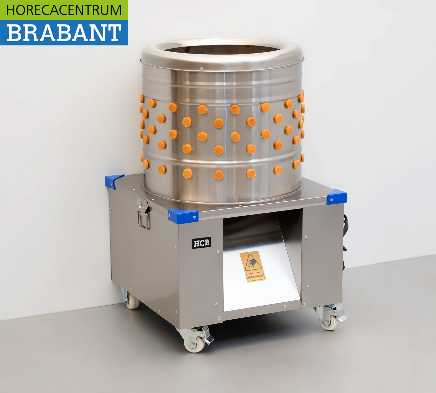 Acier inoxydable Machine mobile à cueillir les volailles 180 pièces/heure 230V Horeca – Image 3