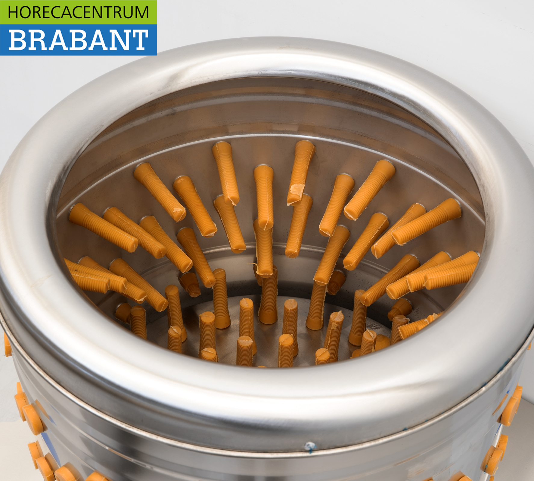 Acier inoxydable Machine mobile à cueillir les volailles 180 pièces/heure 230V Horeca – Image 6