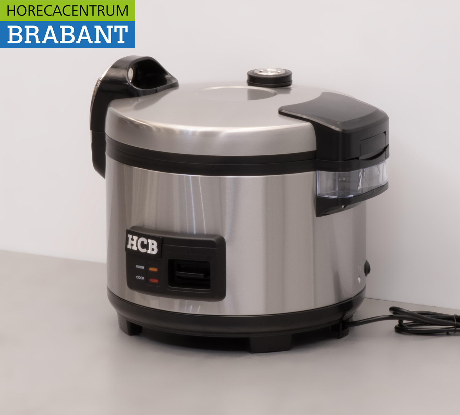 Cuiseur de riz HCB en acier inoxydable Réchauffeur de riz 10 litres 230V Horeca – Image 2