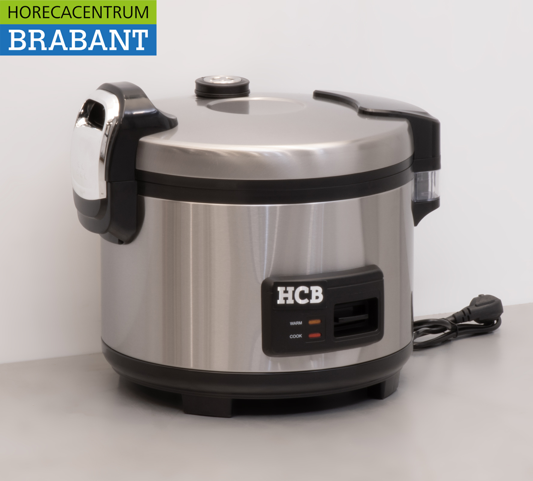 Cuiseur de riz HCB en acier inoxydable Réchauffeur de riz 10 litres 230V Horeca – Image 3