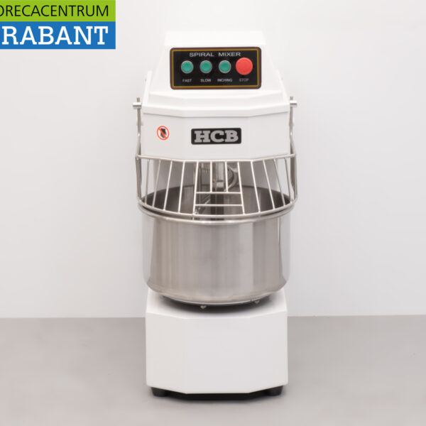 Pétrin spirale HCB en acier inoxydable 20 litres 230V Horeca