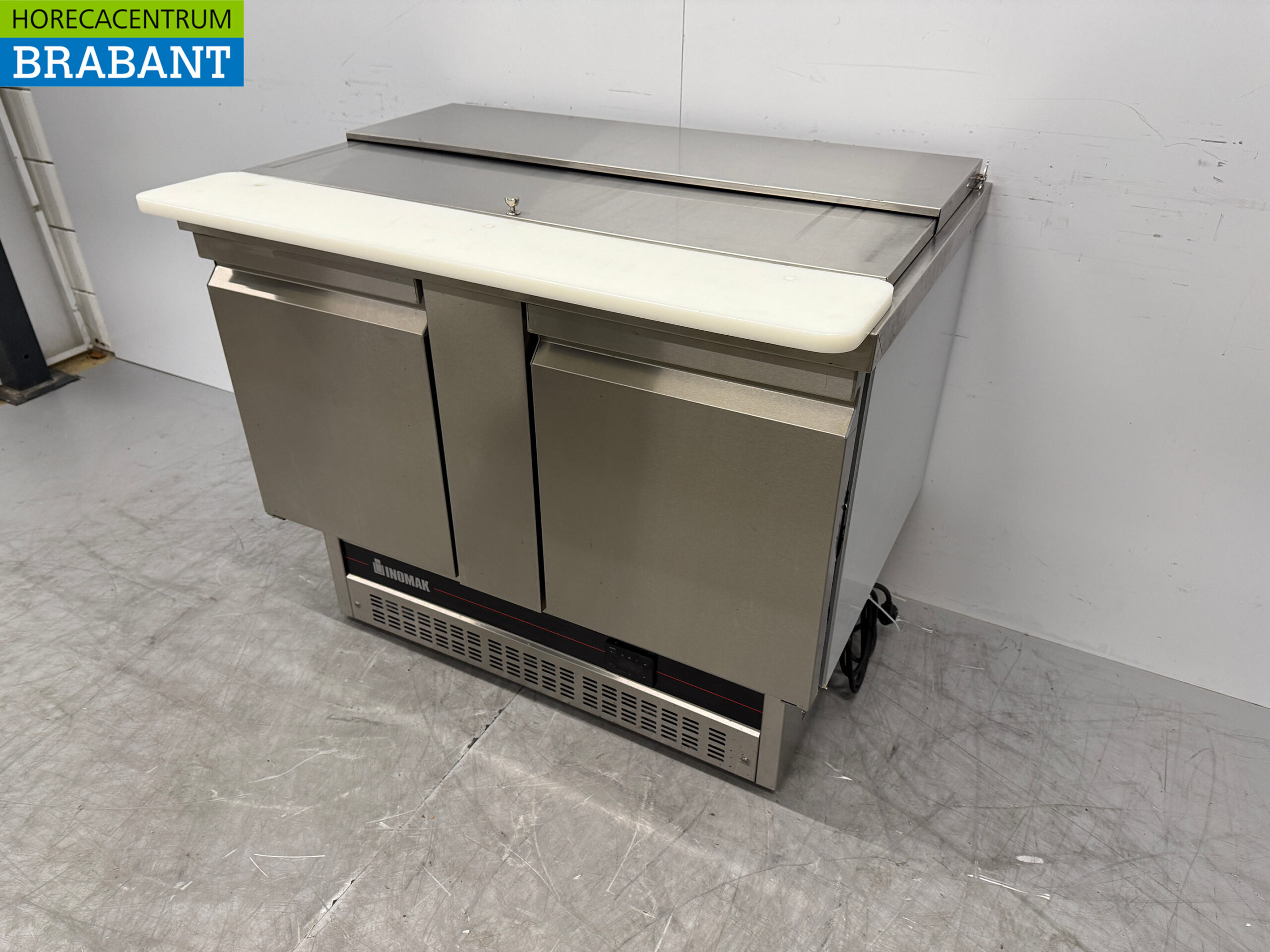 Saladette Inomak en acier inoxydable 2 portes 108 cm 230V Horeca – Image 2