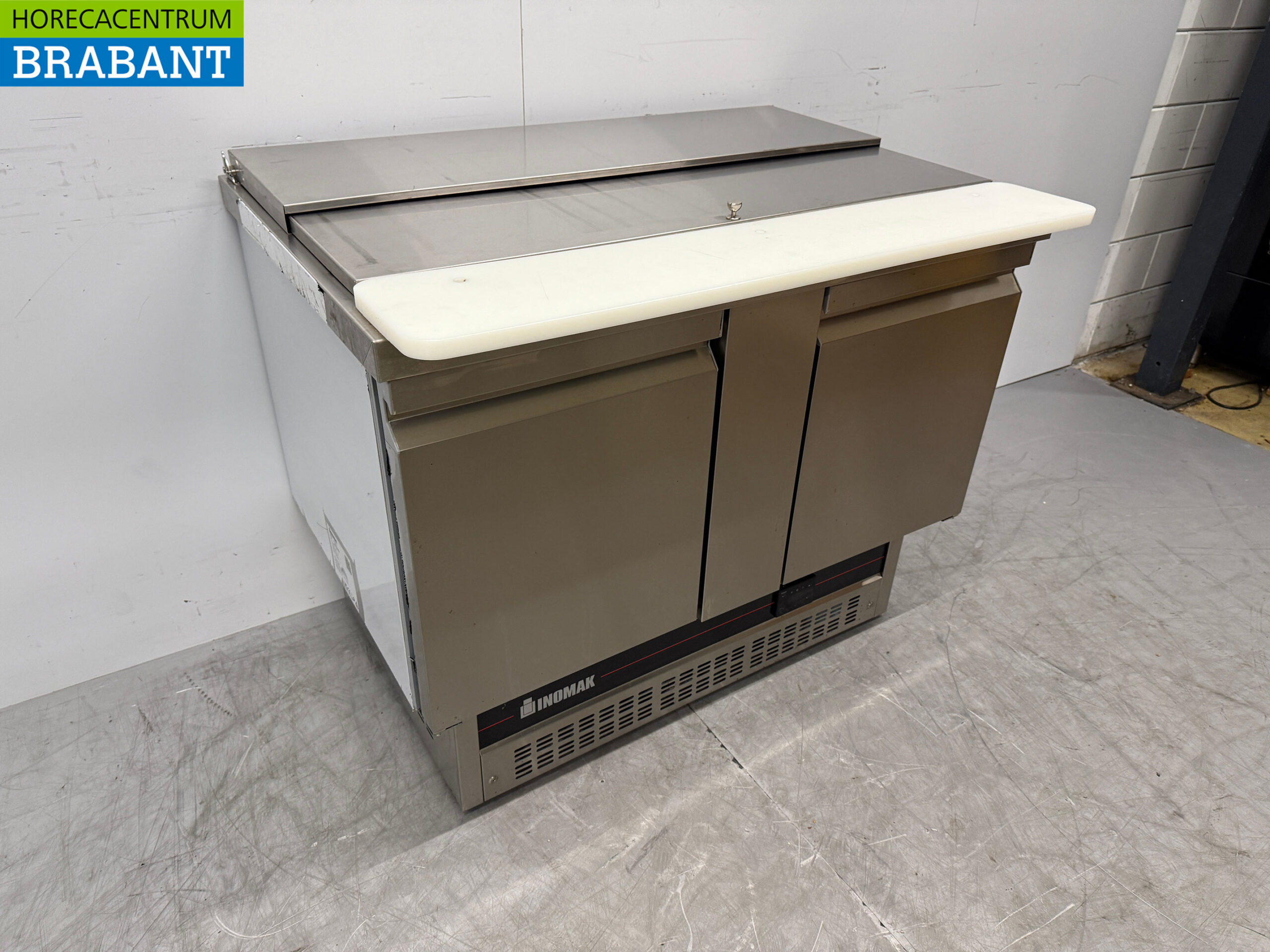 Saladette Inomak en acier inoxydable 2 portes 108 cm 230V Horeca – Image 3