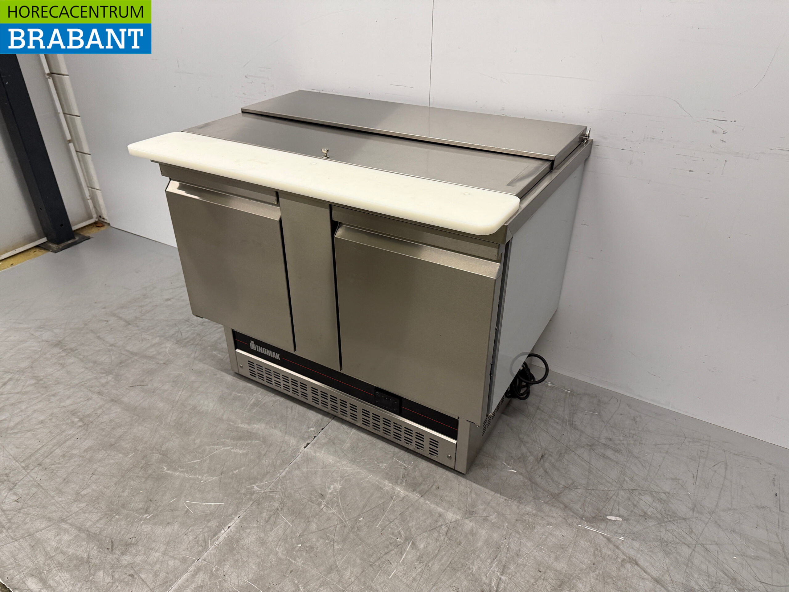 Saladette Inomak en acier inoxydable 2 portes 108 cm 230V Horeca – Image 2