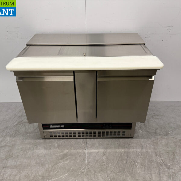 Saladette Inomak en acier inoxydable 2 portes 108 cm 230V Horeca