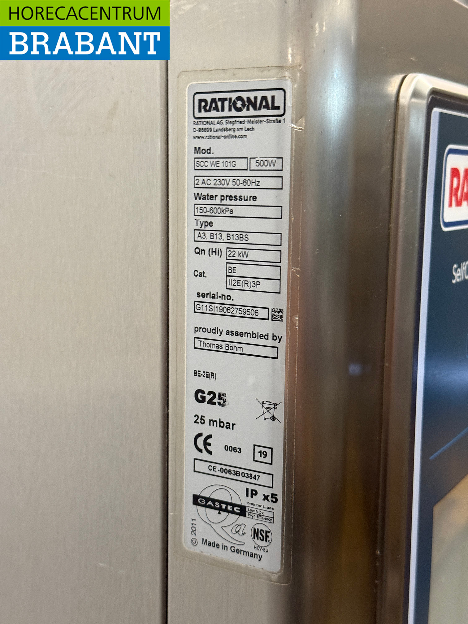 Acier inoxydable Rational SCC WE 101G Combisteamer Steamer 10 x 1/1 GN GAS/230V Horeca – Image 9