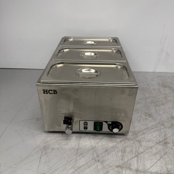 Bain-marie en acier inoxydable 3 x 1/3 GN 230V Horeca