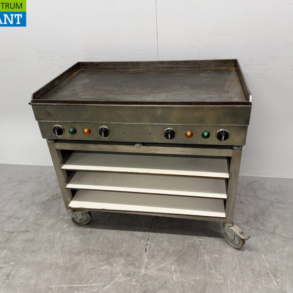 Plaque à pâtisserie Adieu en acier inoxydable sur châssis mobile 102 cm 400V Horeca