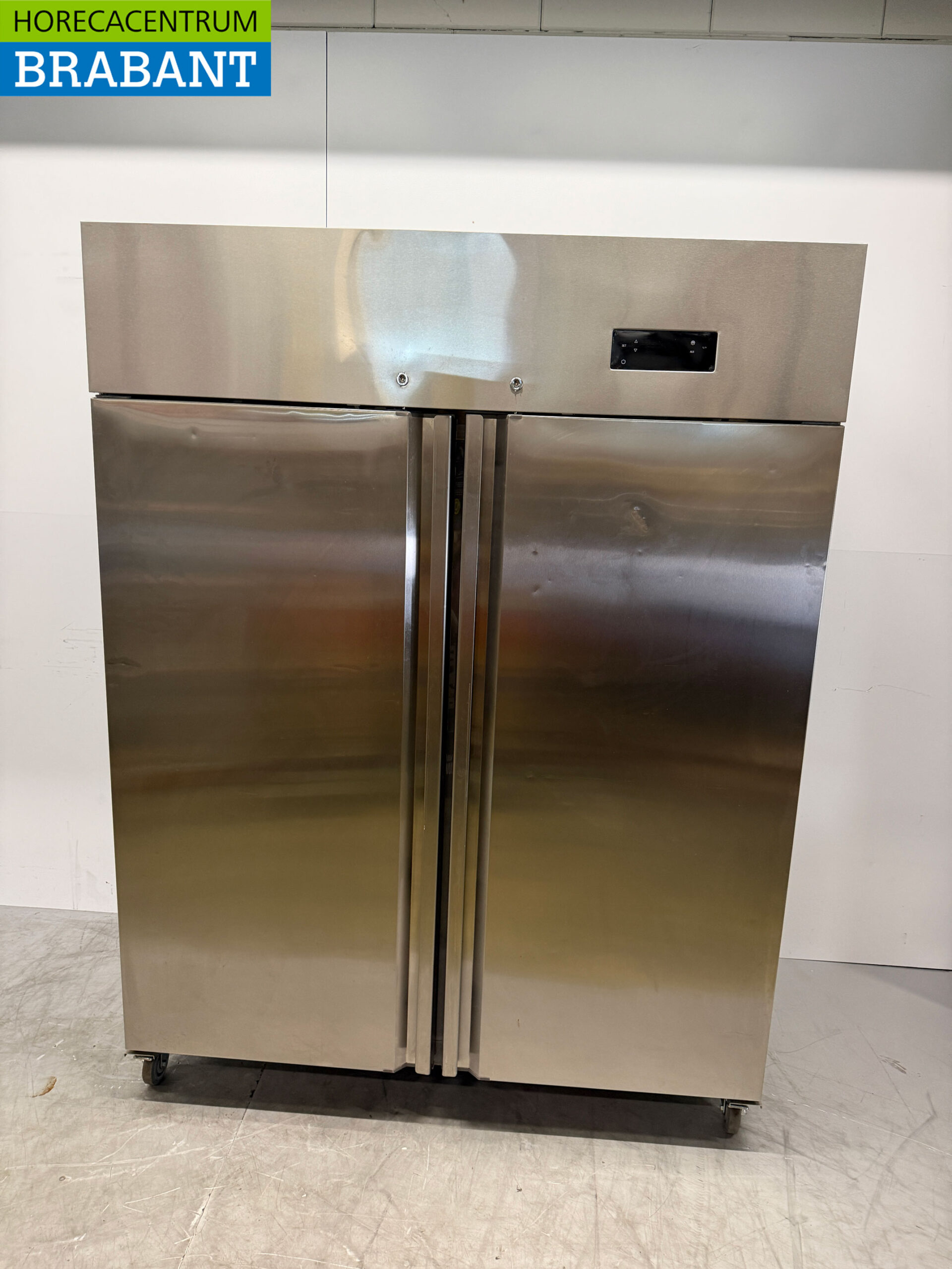 Acier inoxydable HCB Mobile Double-Door 2-Door Freezer Monoblock 1350 litres 230V Horeca