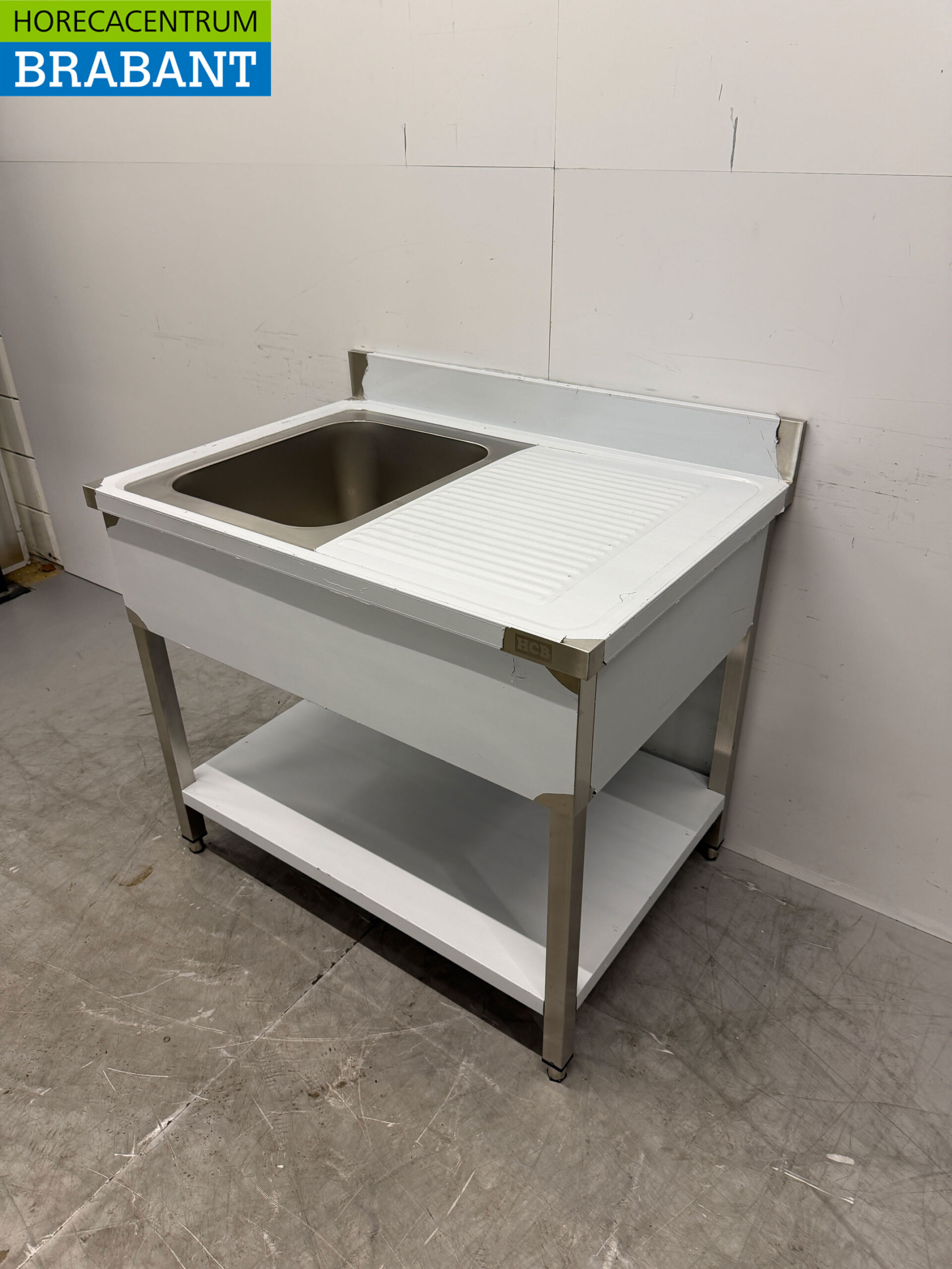 Évier en acier inoxydable Évier Basic-line 100 cm Horeca – Image 2