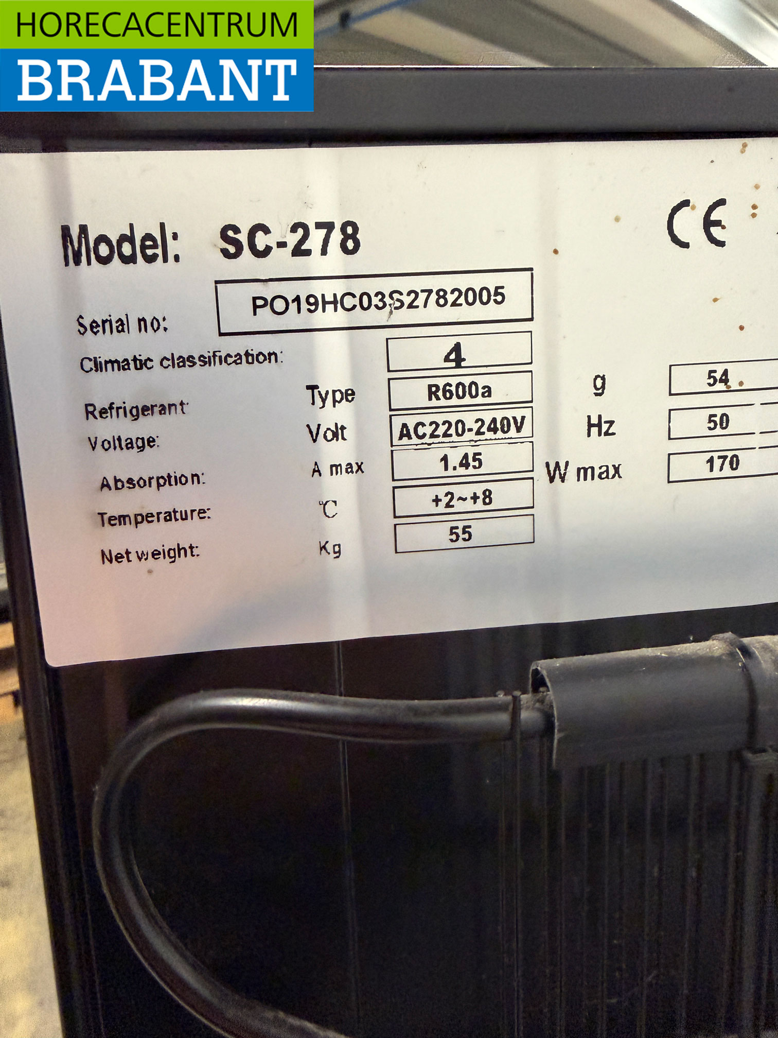 Réfrigérateur à porte vitrée Réfrigérateur à boissons 278 litres 230V Horeca – Image 5