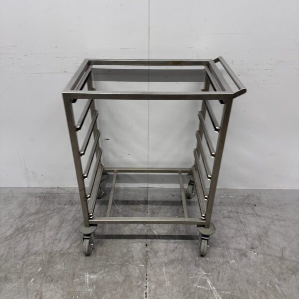 Chariot mobile en acier inoxydable 6 x 60/40cm Horeca