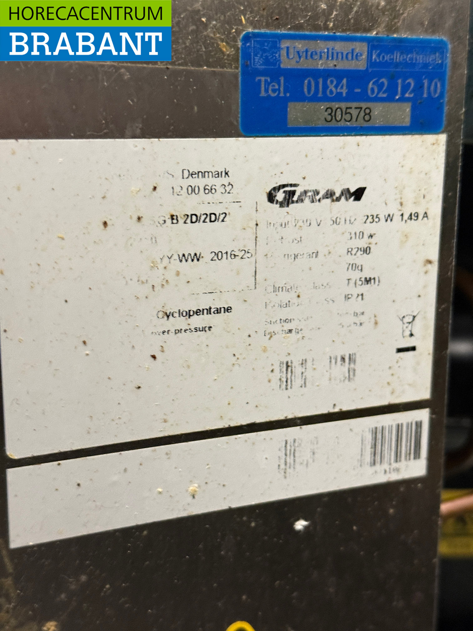 Établi réfrigéré Gram en acier inoxydable 6 tiroirs 173 cm 230V Horeca – Image 5