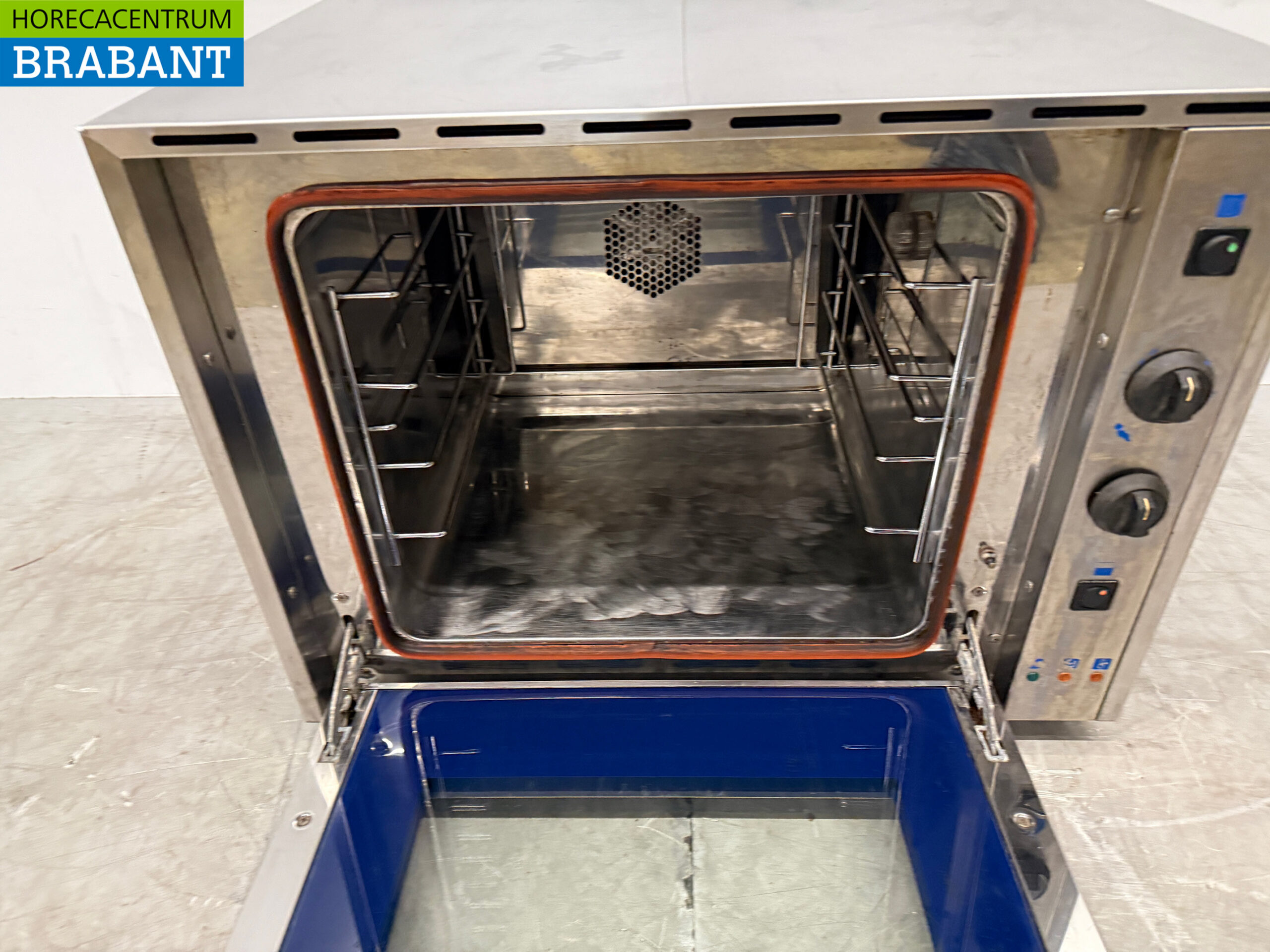 Four à air chaud Euromax en acier inoxydable avec fonction grill 4 x 43/34 cm 230V Horeca – Image 4