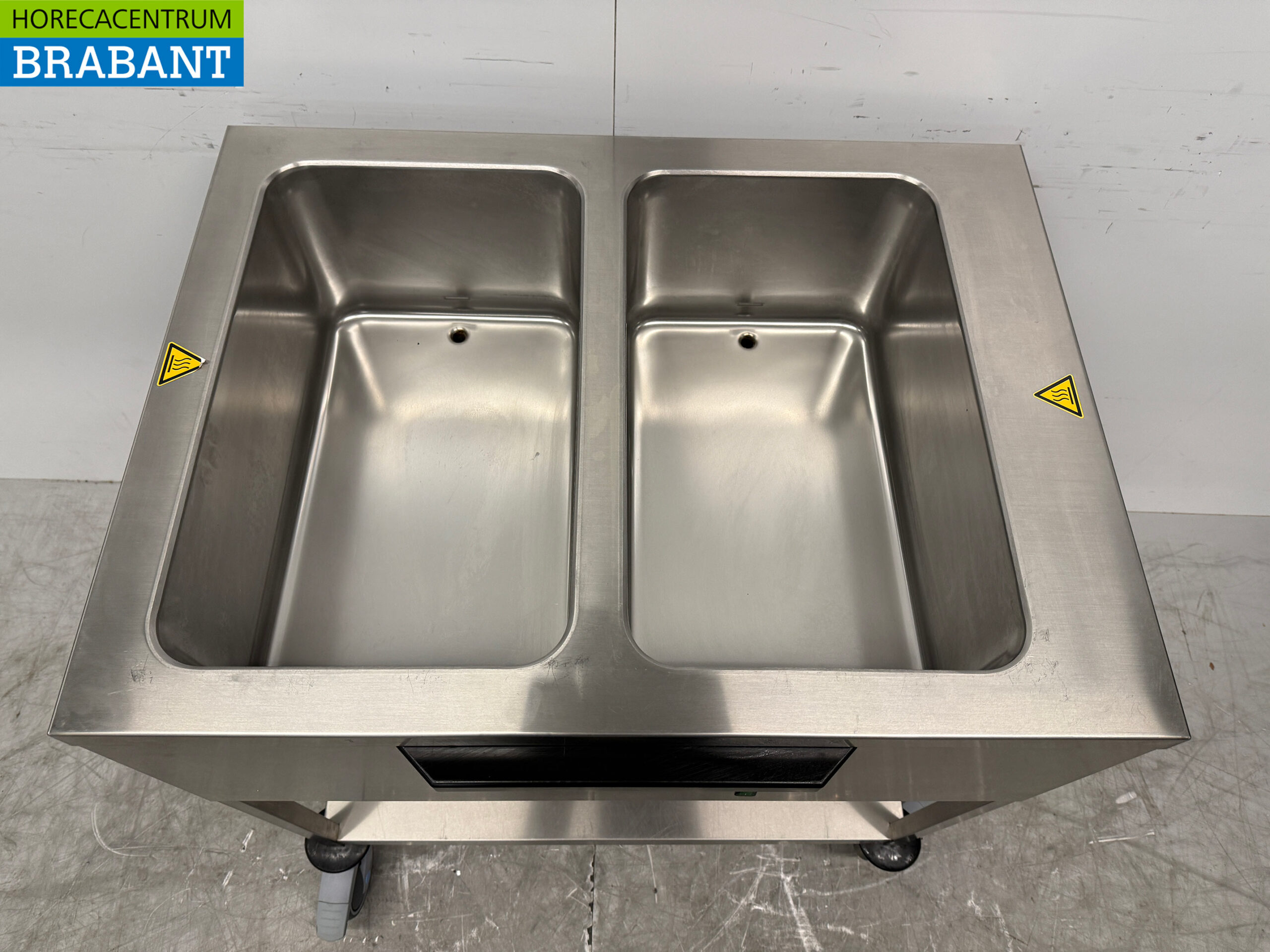 Hupfer Mobile Bain Marie Trolley en acier inoxydable 2 x 1/1 GN 230V Horeca – Image 4