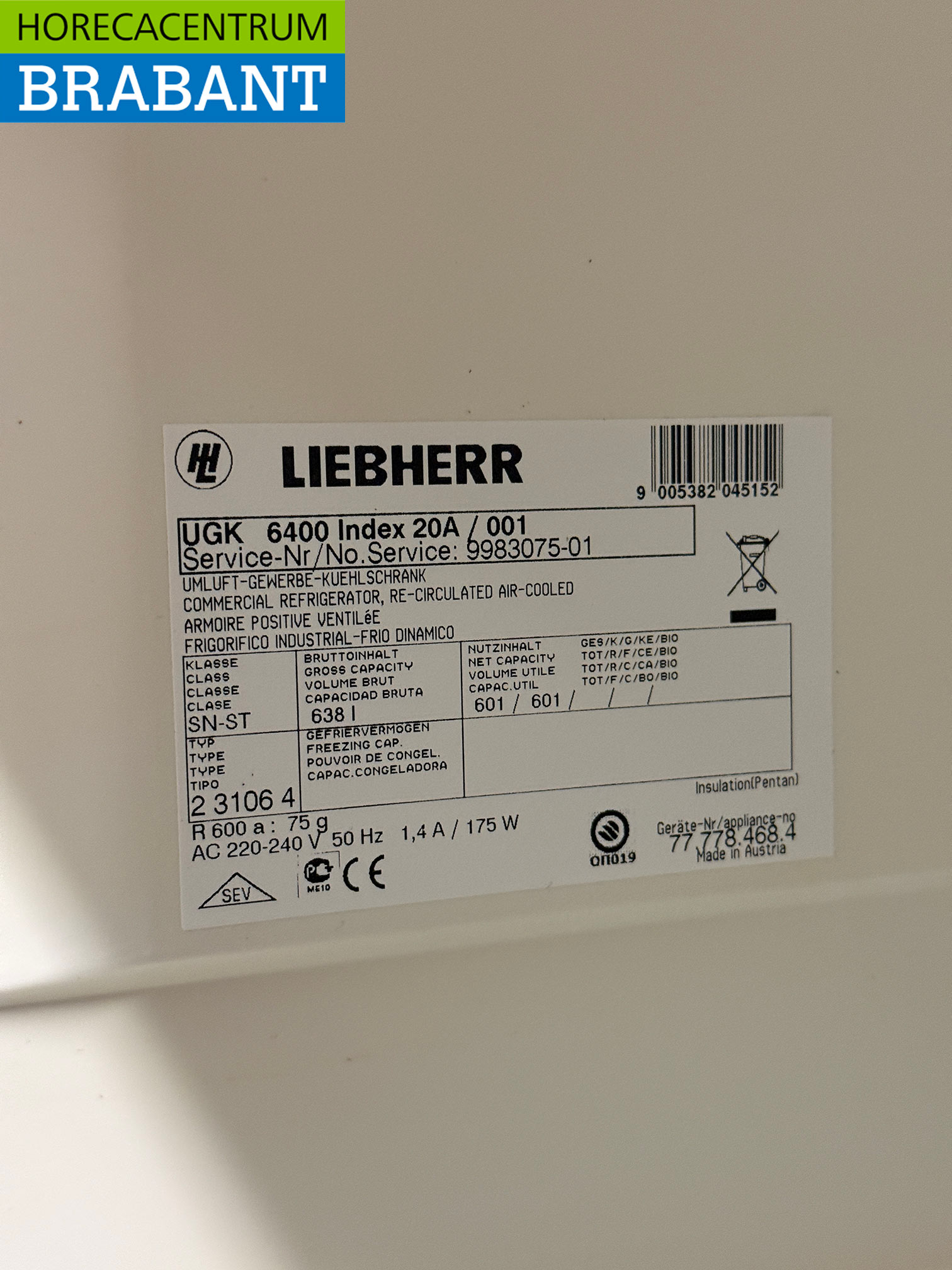 Liebherr Réfrigérateur 601 litres 230V Horeca – Image 5