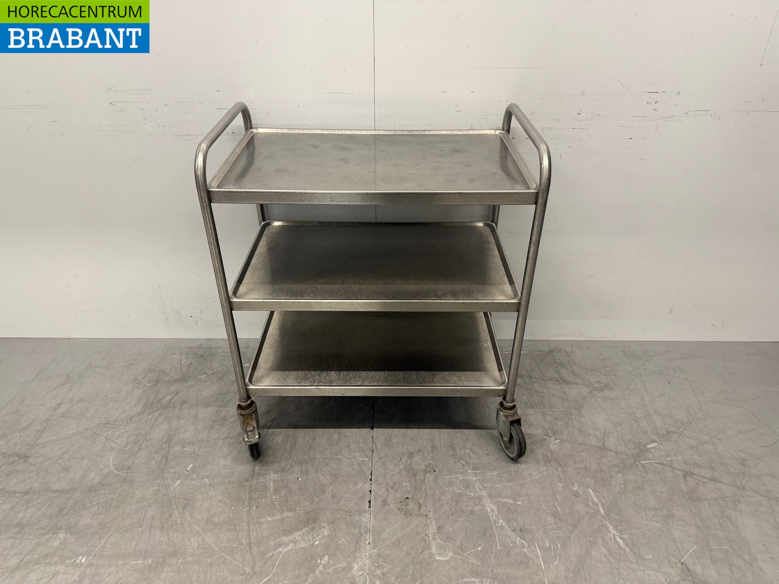 Hupfer en acier inoxydable Chariot de service 3 étages 93 cm Horeca