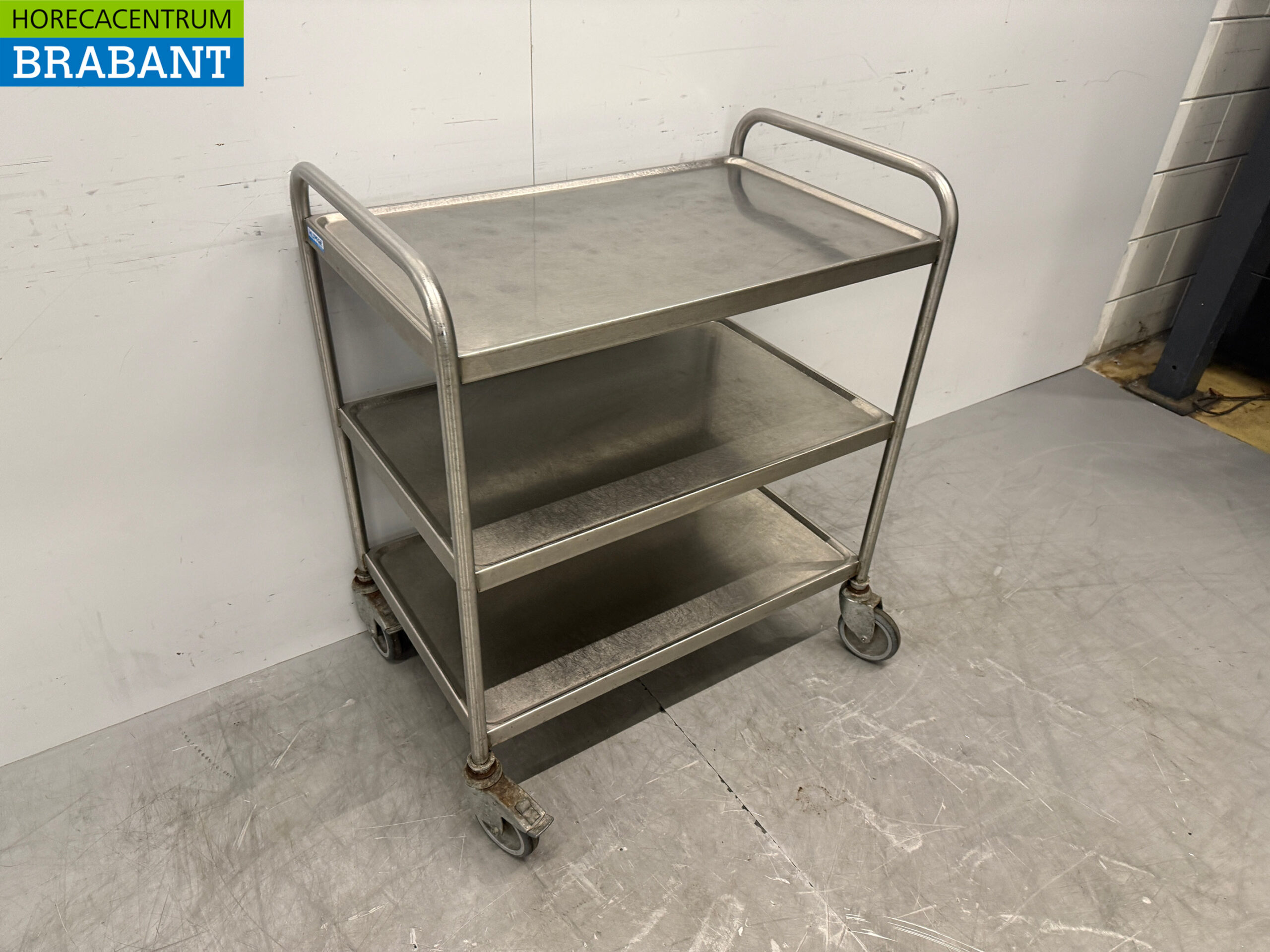 Hupfer en acier inoxydable Chariot de service 3 étages 93 cm Horeca – Image 3