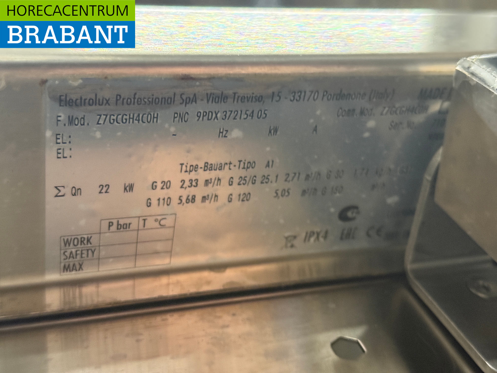 Réchaud Zanussi en acier inoxydable à 4 feux avec Bain Marie 1 x 1/1 GN GAZ + 230V Horeca – Image 7