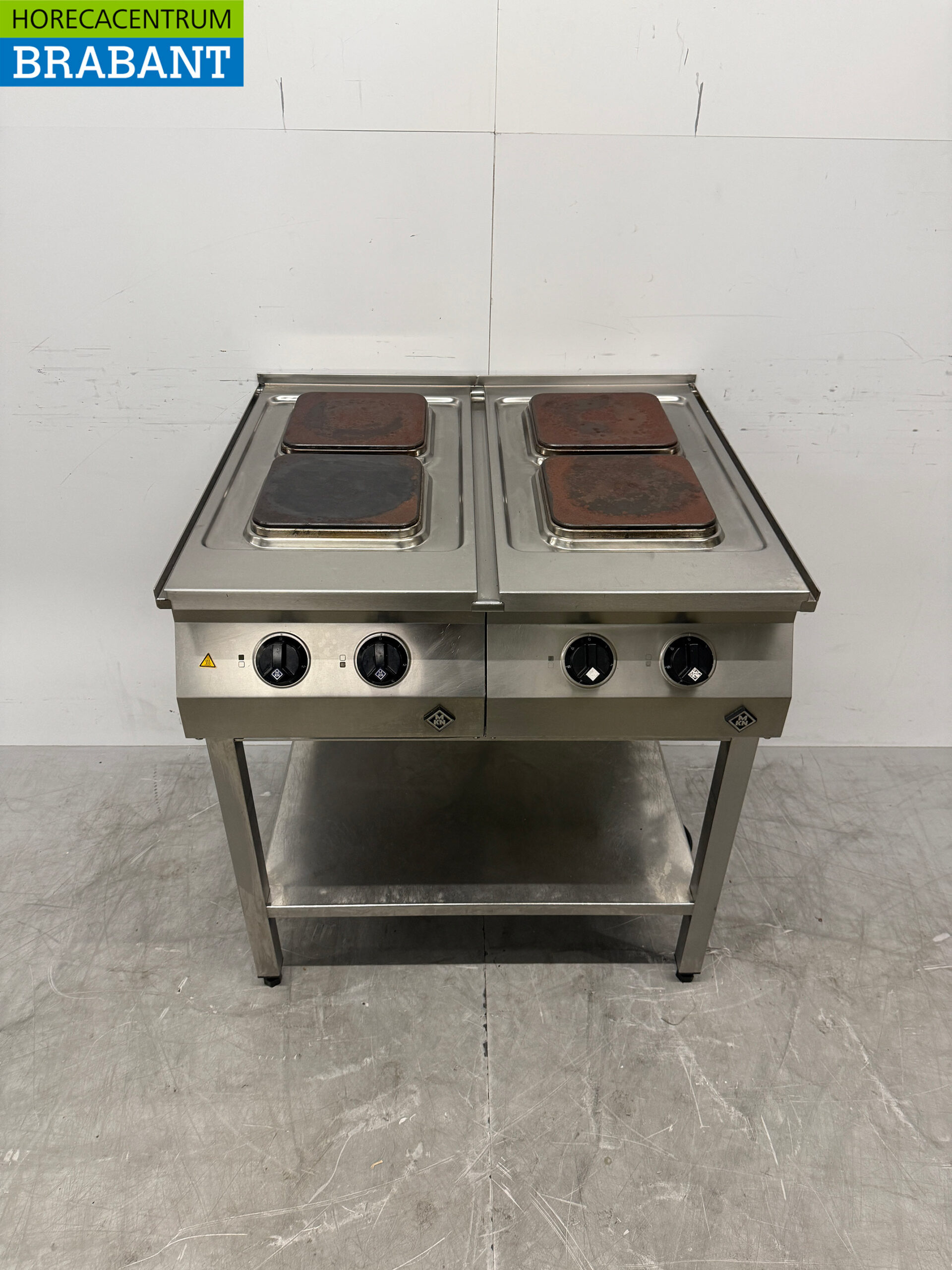 Acier inoxydable MKN 4-Burner Electric Stove 2 x 400V 80 cm Horeca