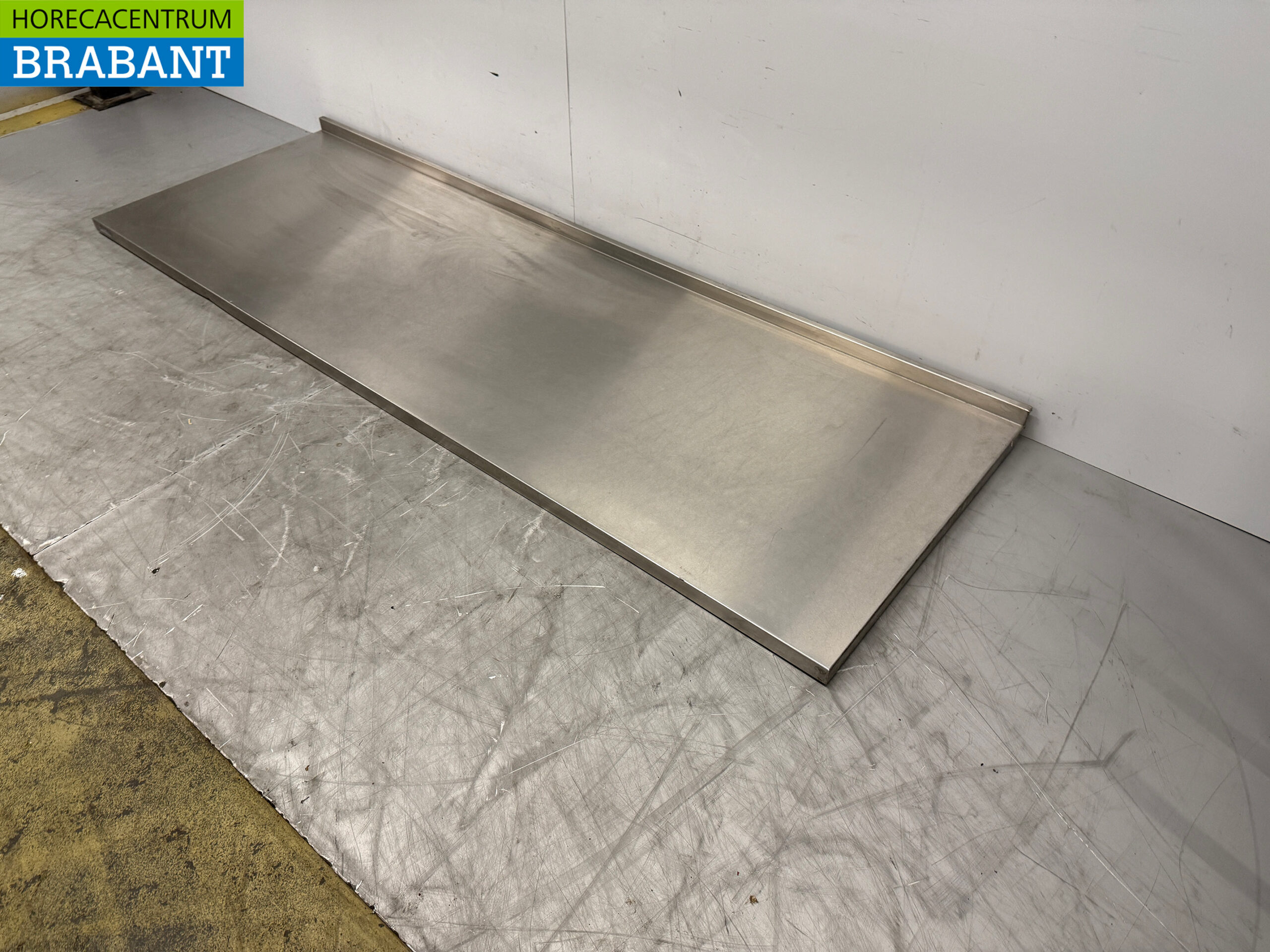 Plan de travail en acier inoxydable 237 x 80 cm Horeca – Image 2
