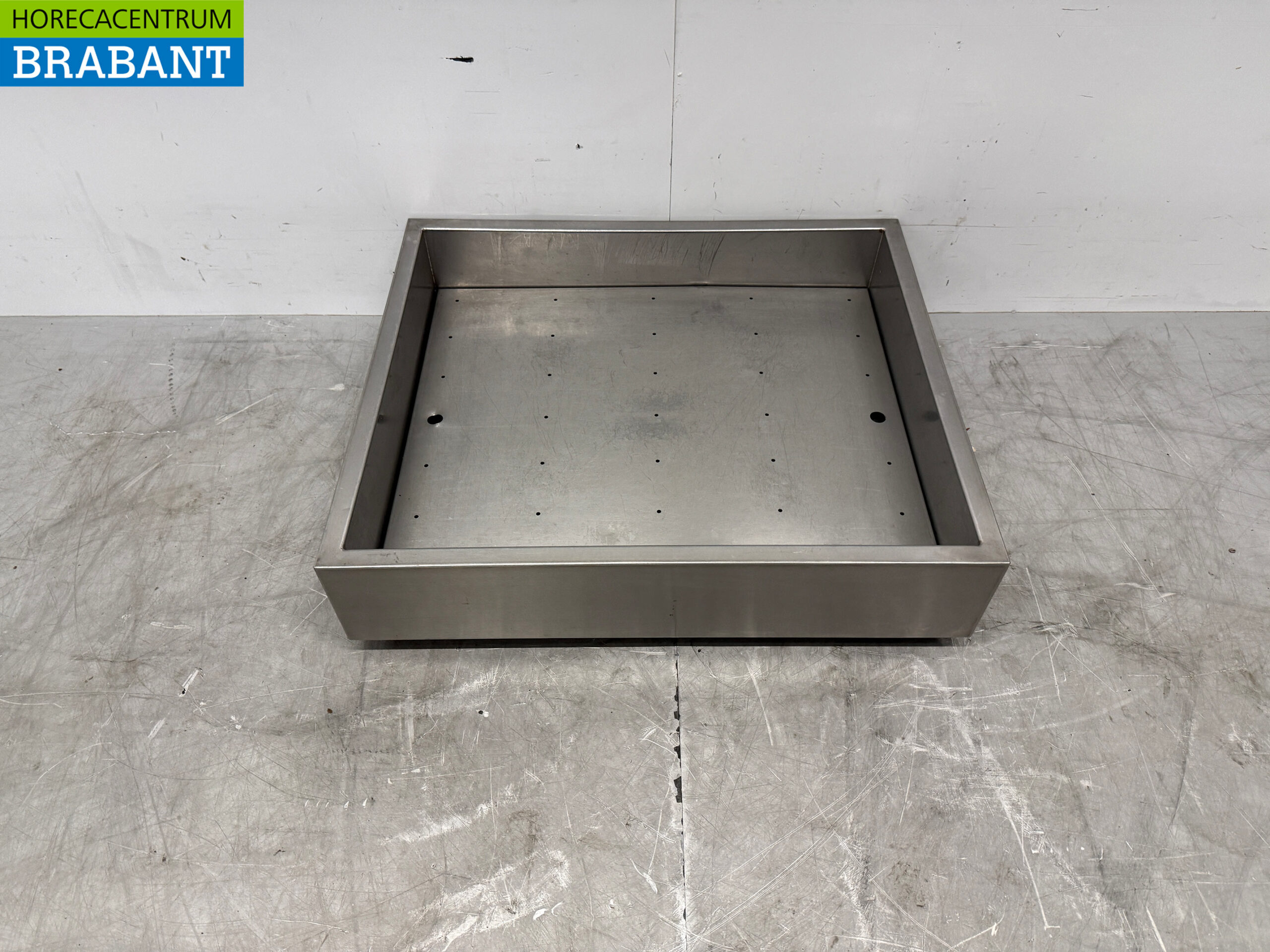 Bac à glace en acier inoxydable pour glace pilée 70 x 60 cm Horeca