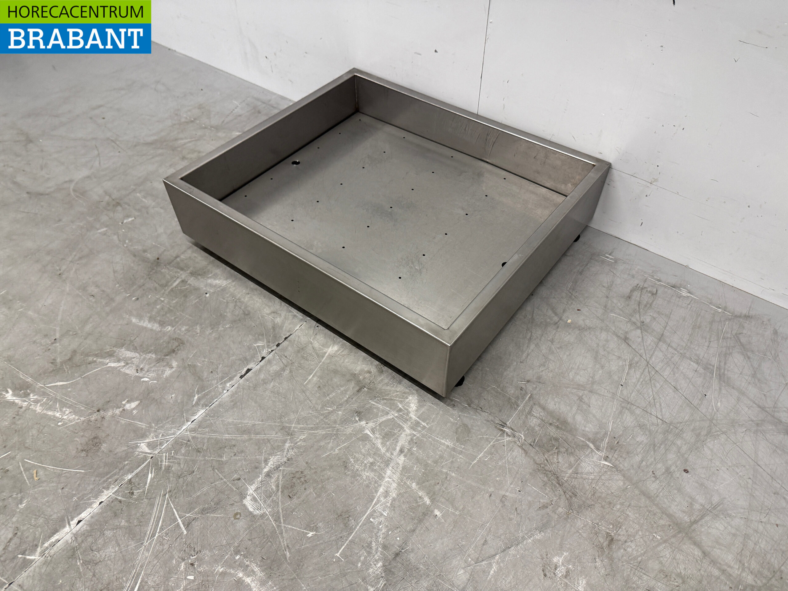 Bac à glace en acier inoxydable pour glace pilée 70 x 60 cm Horeca – Image 2
