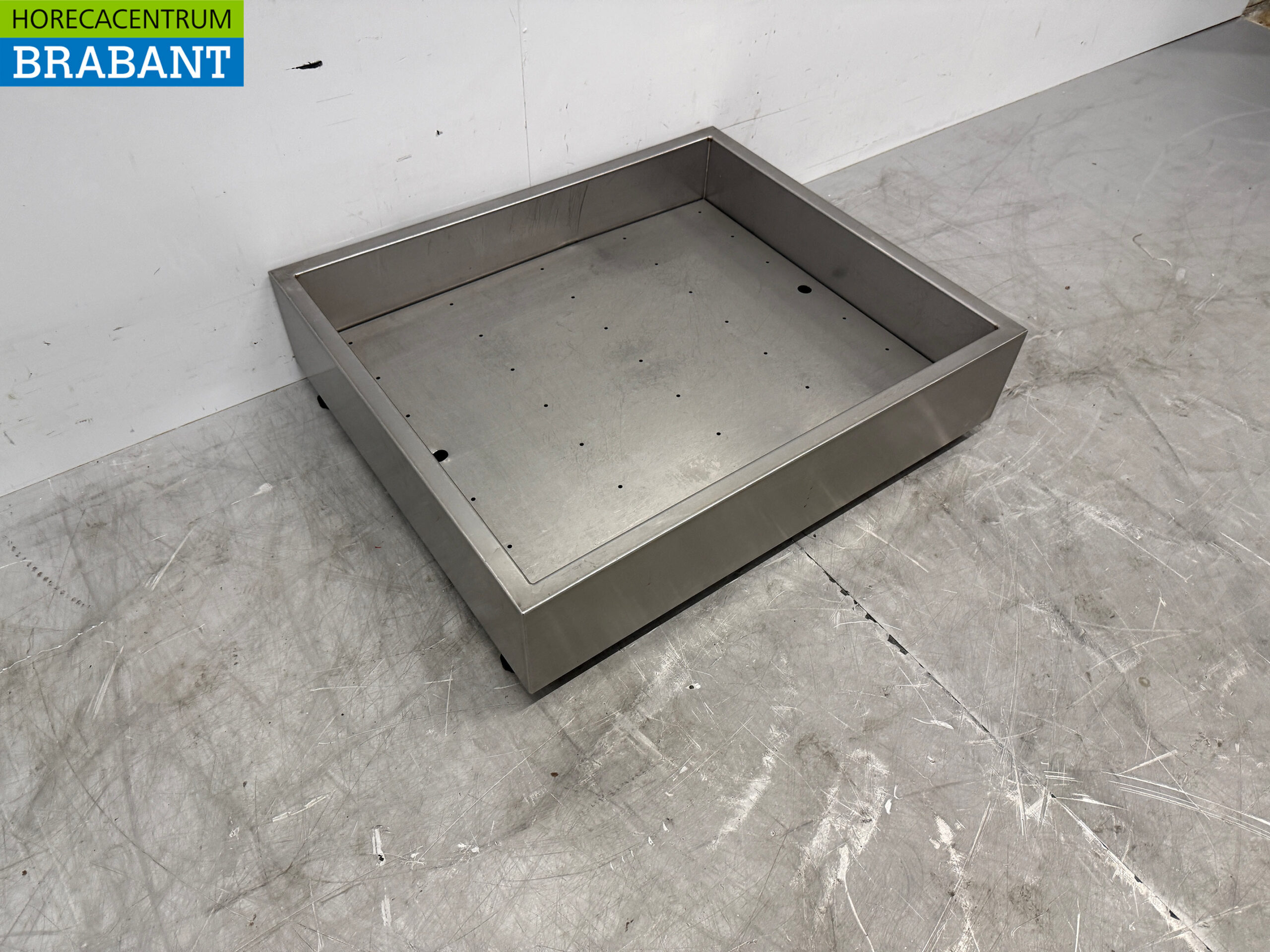 Bac à glace en acier inoxydable pour glace pilée 70 x 60 cm Horeca – Image 3