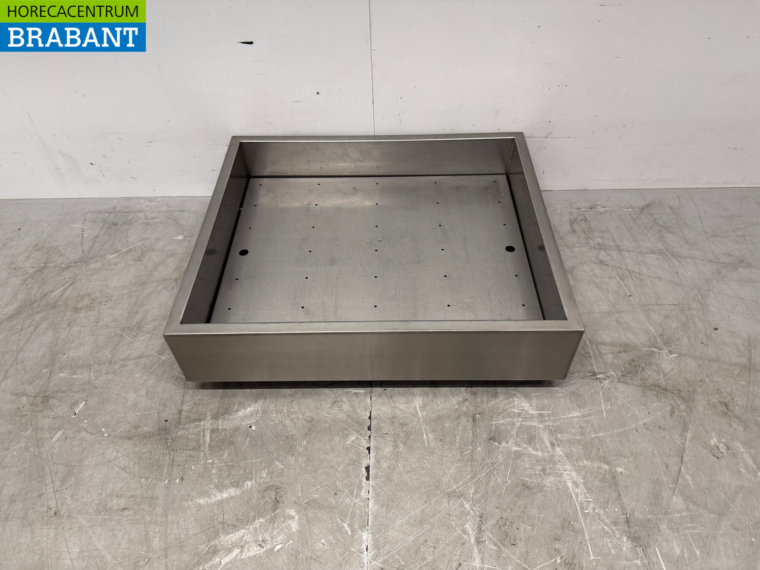 Bac à glace en acier inoxydable pour glace pilée 70 x 60 cm Horeca