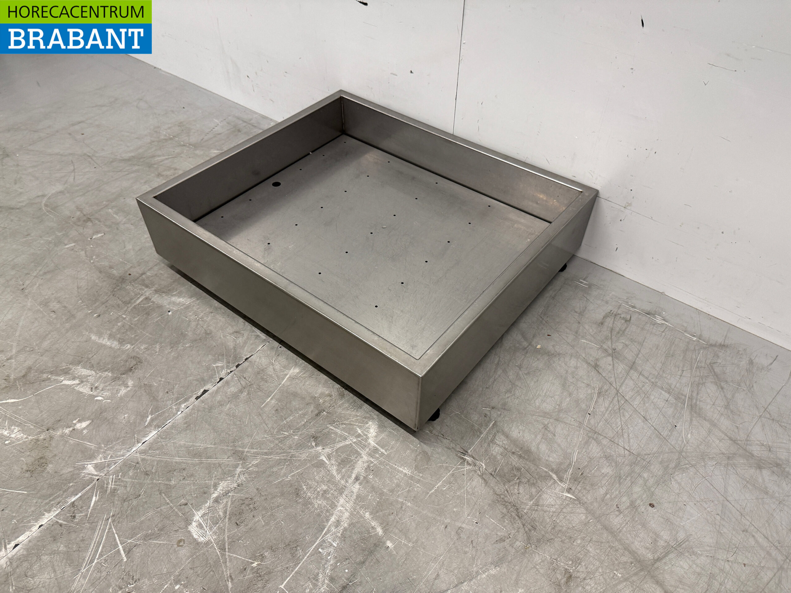 Bac à glace en acier inoxydable pour glace pilée 70 x 60 cm Horeca – Image 2